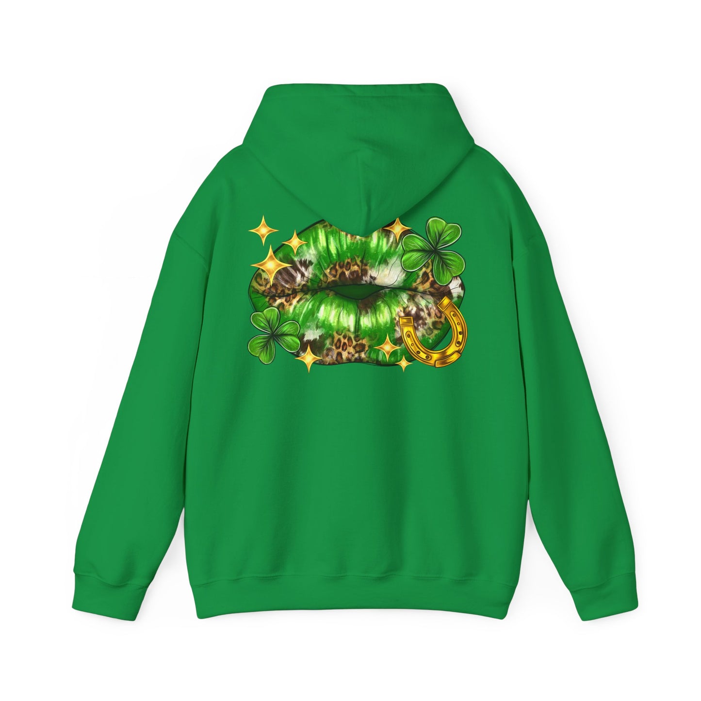 St. Patrick's Day Kiss Sweatshirt, Unisex Hooded Sweatshirt, Cute Irish Sweatshirt, Party Hoodie, Shamrock Sweatshirt