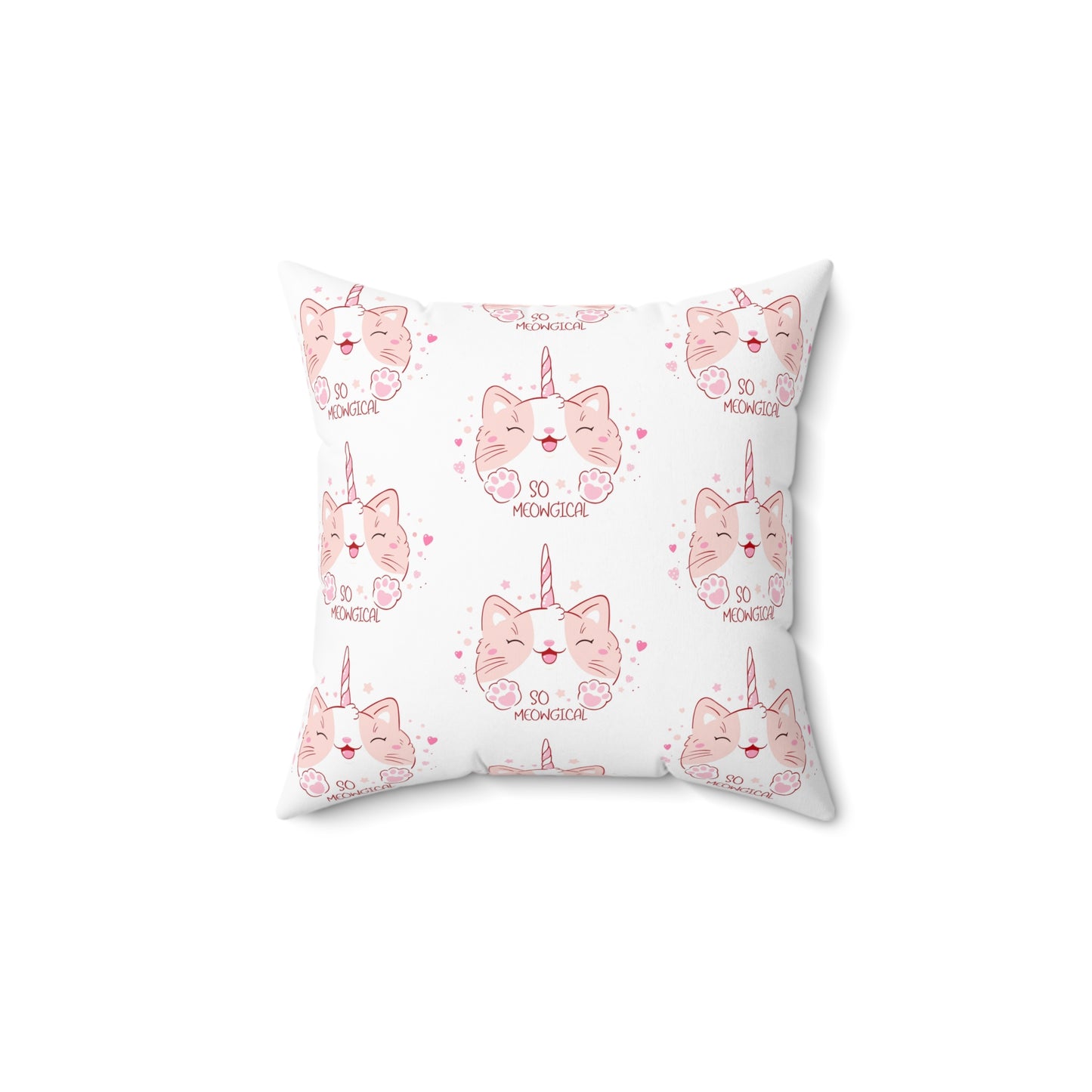 Whimsical Unicorn Cat Pillow | Cozy Home Decor for Cat Lovers | Cute Gift for Birthdays, Holidays, and Parties | Soft Accent Cushion, Cat