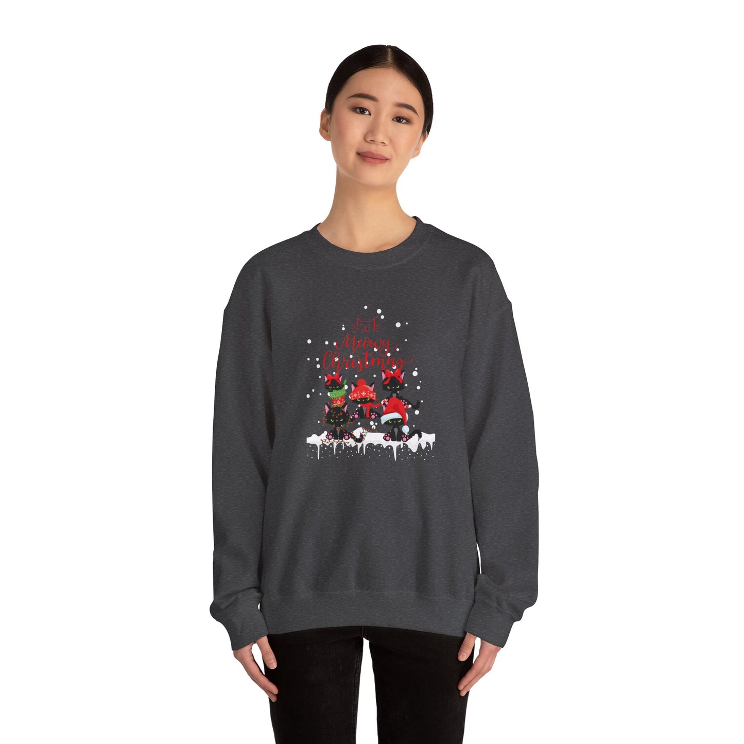 Merry Christmas Unisex Crewneck Sweatshirt, Cozy Holiday Gift, Festive Sweatshirt, Christmas Jumper, Family Gathering Apparel