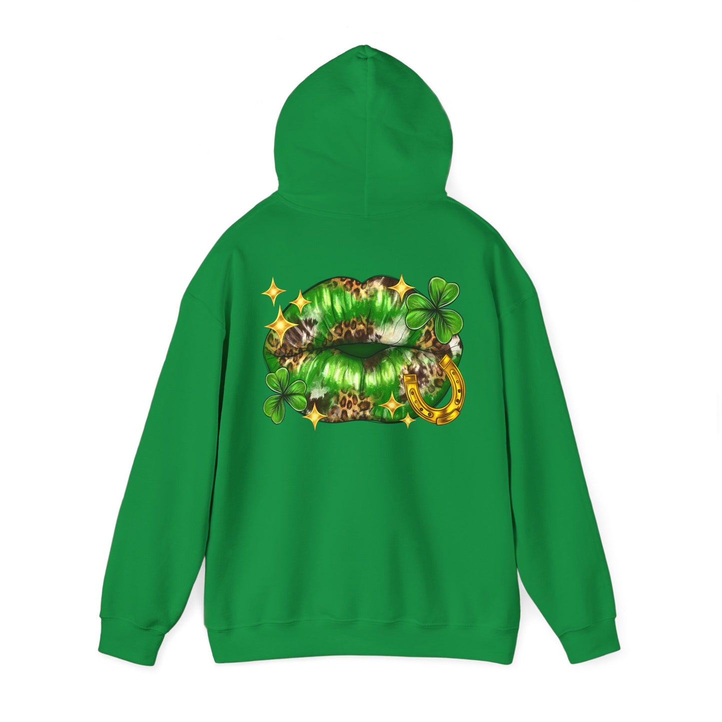 St. Patrick's Day Kiss Sweatshirt, Unisex Hooded Sweatshirt, Cute Irish Sweatshirt, Party Hoodie, Shamrock Sweatshirt