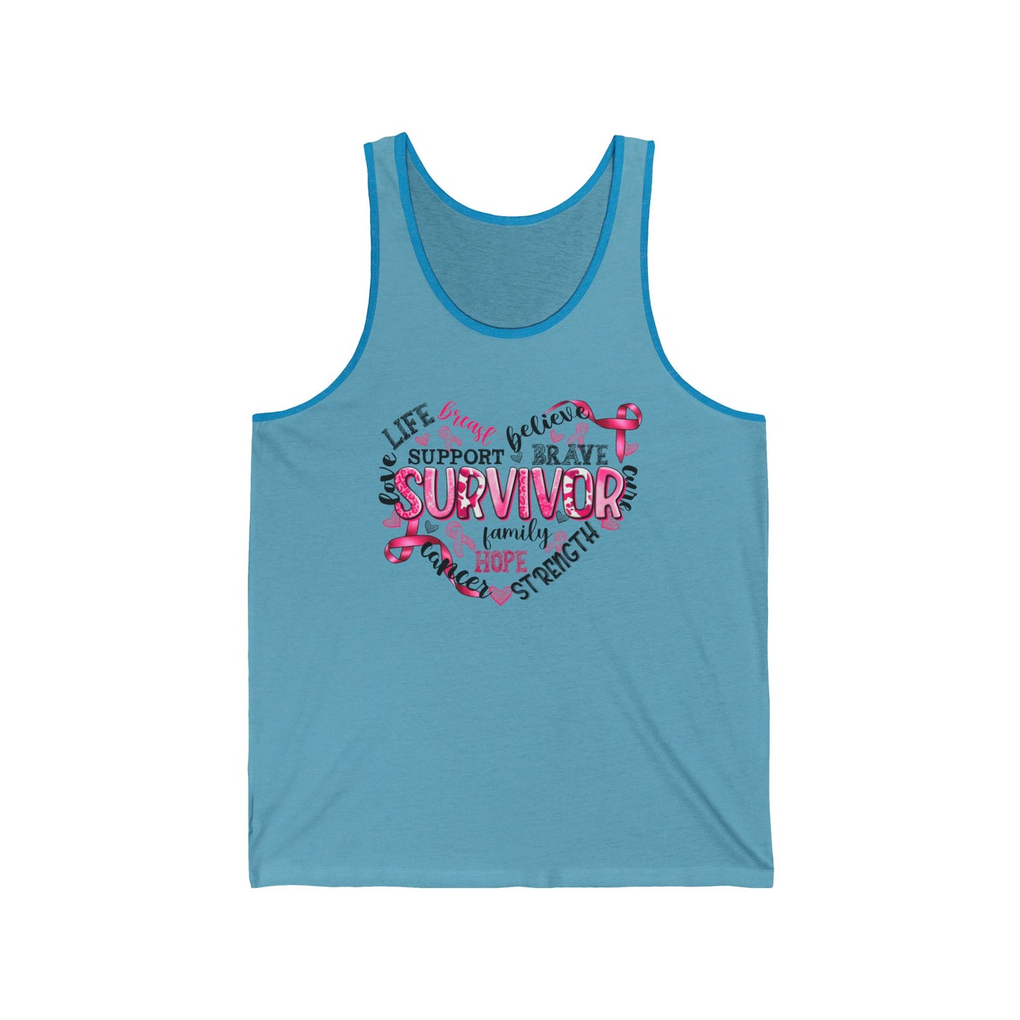 Survivor Support Unisex Jersey Tank | Strength & Hope Awareness