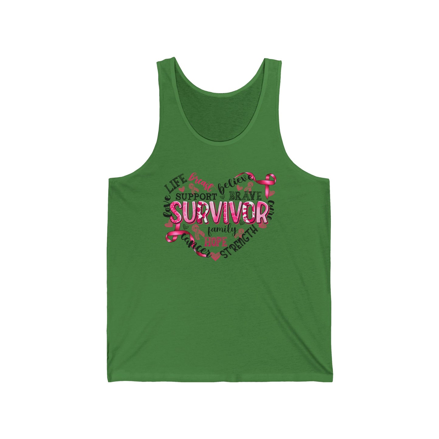 Survivor Support Unisex Jersey Tank | Strength & Hope Awareness