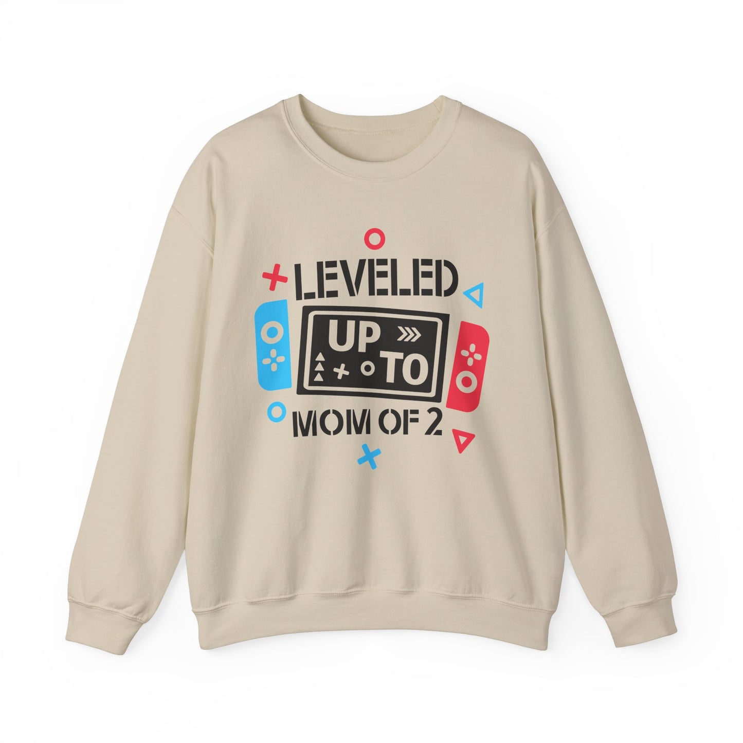 Gaming Level Up Sweatshirt - Unisex Heavy Blend™ Crewneck, Mom of 2