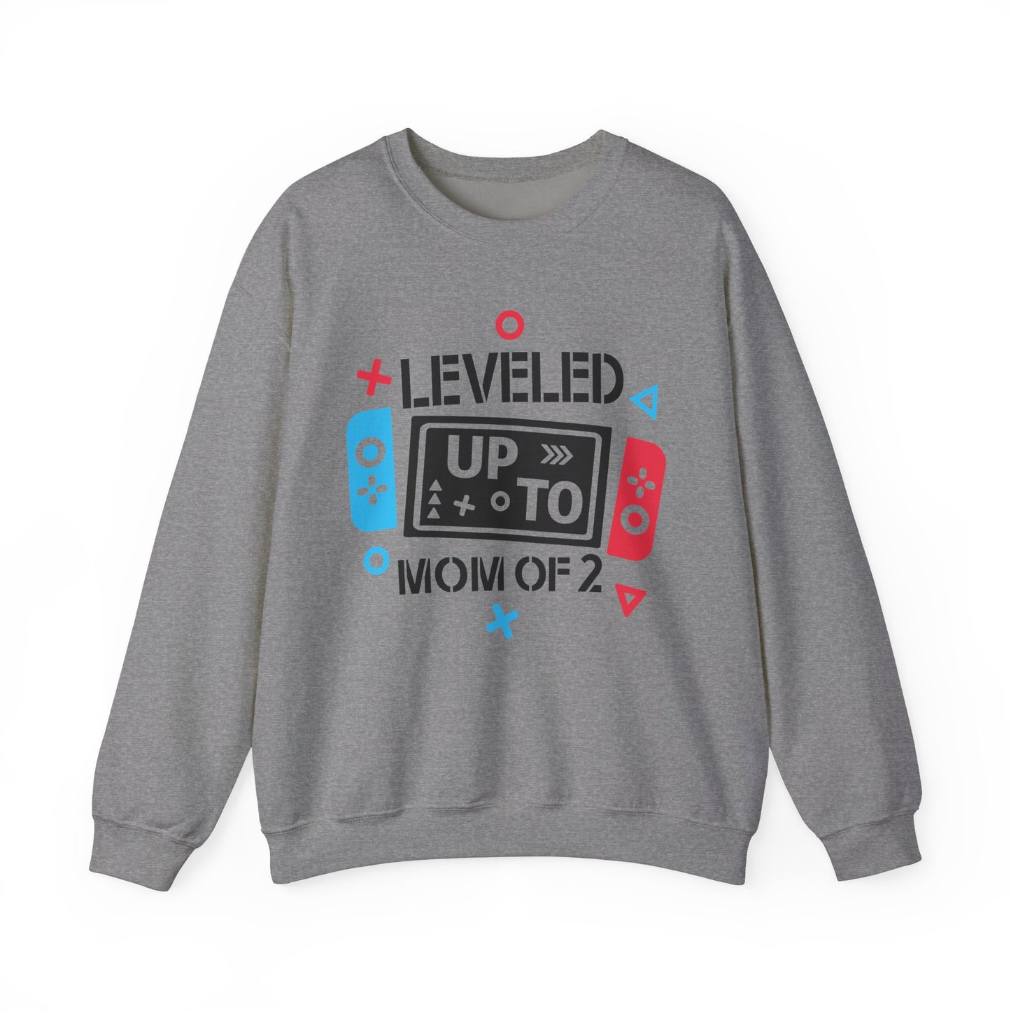 Gaming Level Up Sweatshirt - Unisex Heavy Blend™ Crewneck, Mom of 2