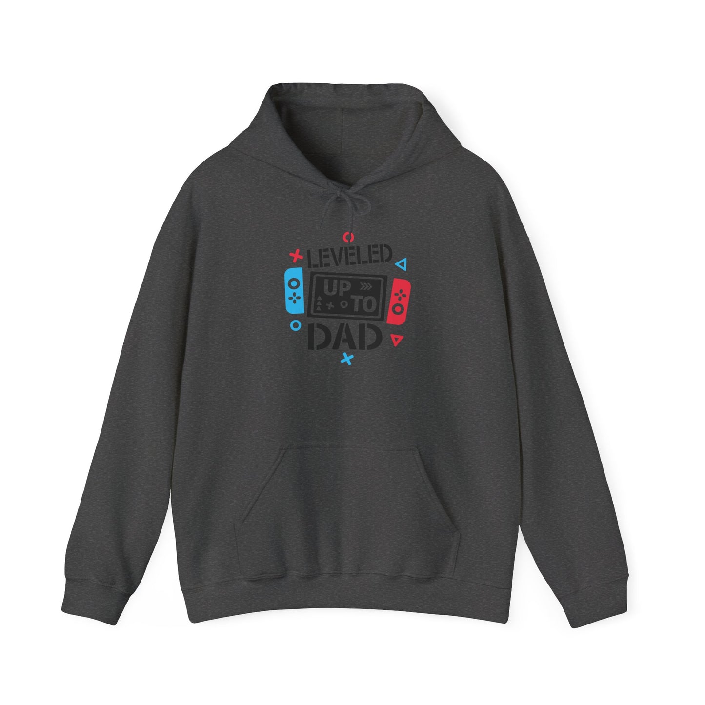 Leveled Up to Dad Unisex Hoodie - Gamer Gift for Fathers