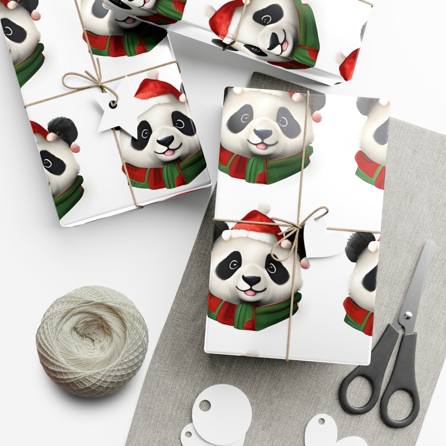 Wrapping Paper, Panda Gift Wrap, Cute Christmas Wrap, Eco-Friendly Packaging, Holiday Gift, Festive Decor, Panda Lover's Gift, Gift Wrapping