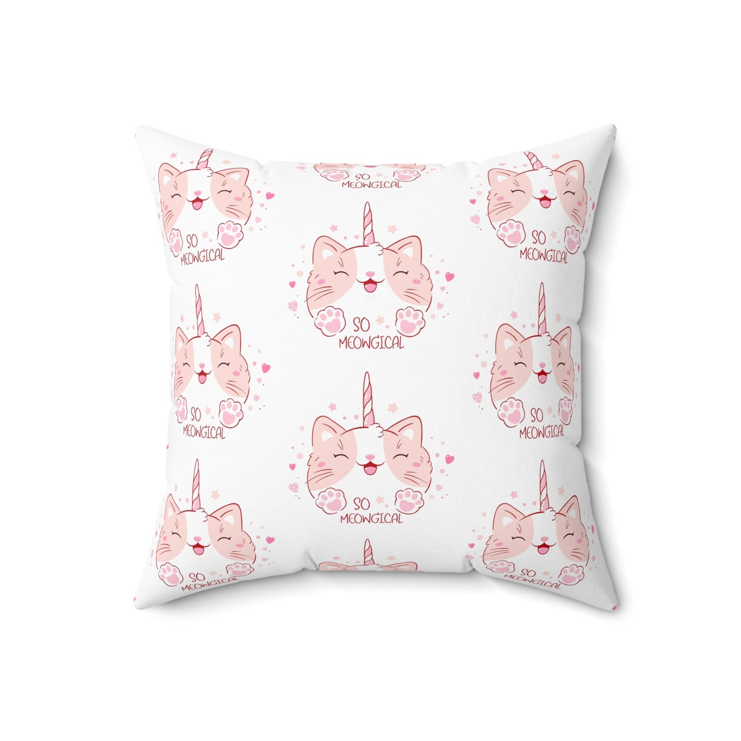 Whimsical Unicorn Cat Pillow | Cozy Home Decor for Cat Lovers | Cute Gift for Birthdays, Holidays, and Parties | Soft Accent Cushion, Cat