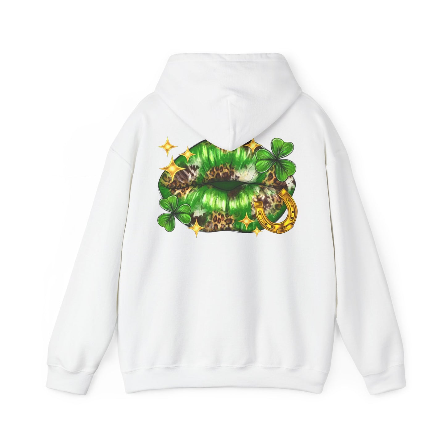 St. Patrick's Day Kiss Sweatshirt, Unisex Hooded Sweatshirt, Cute Irish Sweatshirt, Party Hoodie, Shamrock Sweatshirt