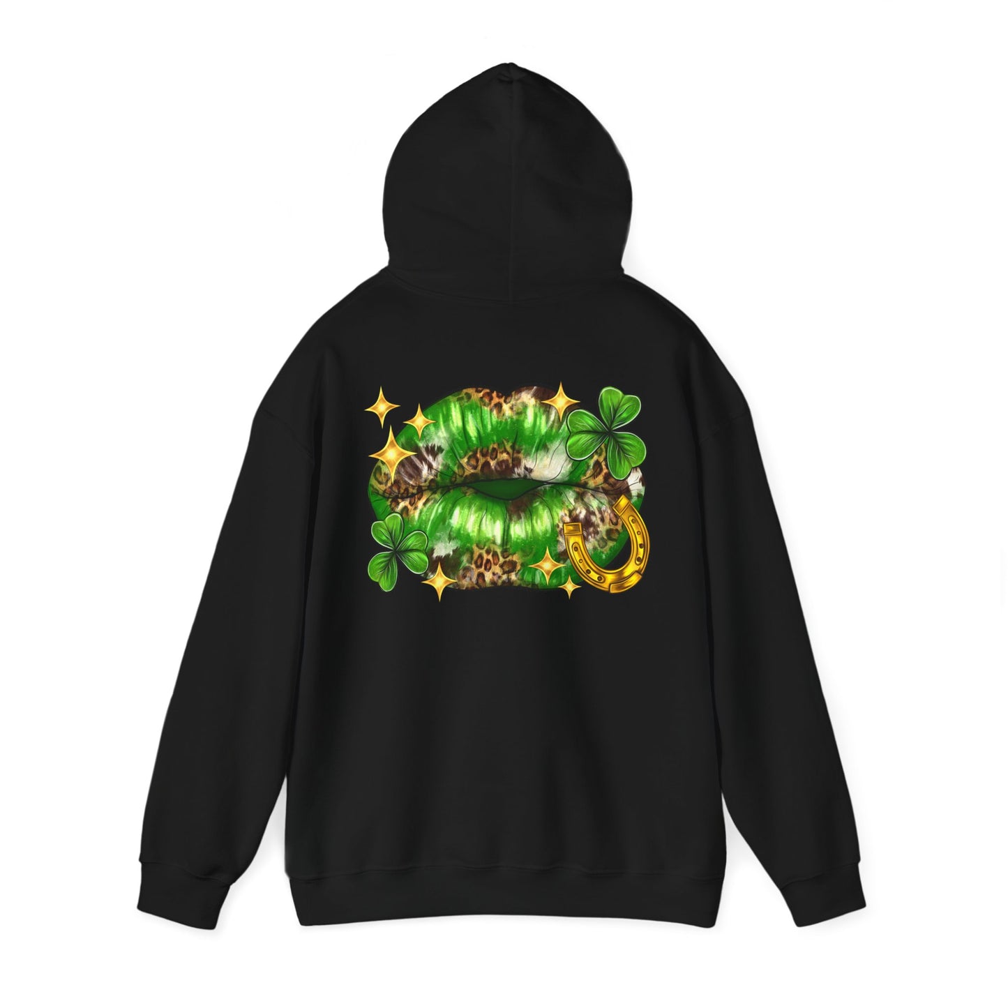 St. Patrick's Day Kiss Sweatshirt, Unisex Hooded Sweatshirt, Cute Irish Sweatshirt, Party Hoodie, Shamrock Sweatshirt