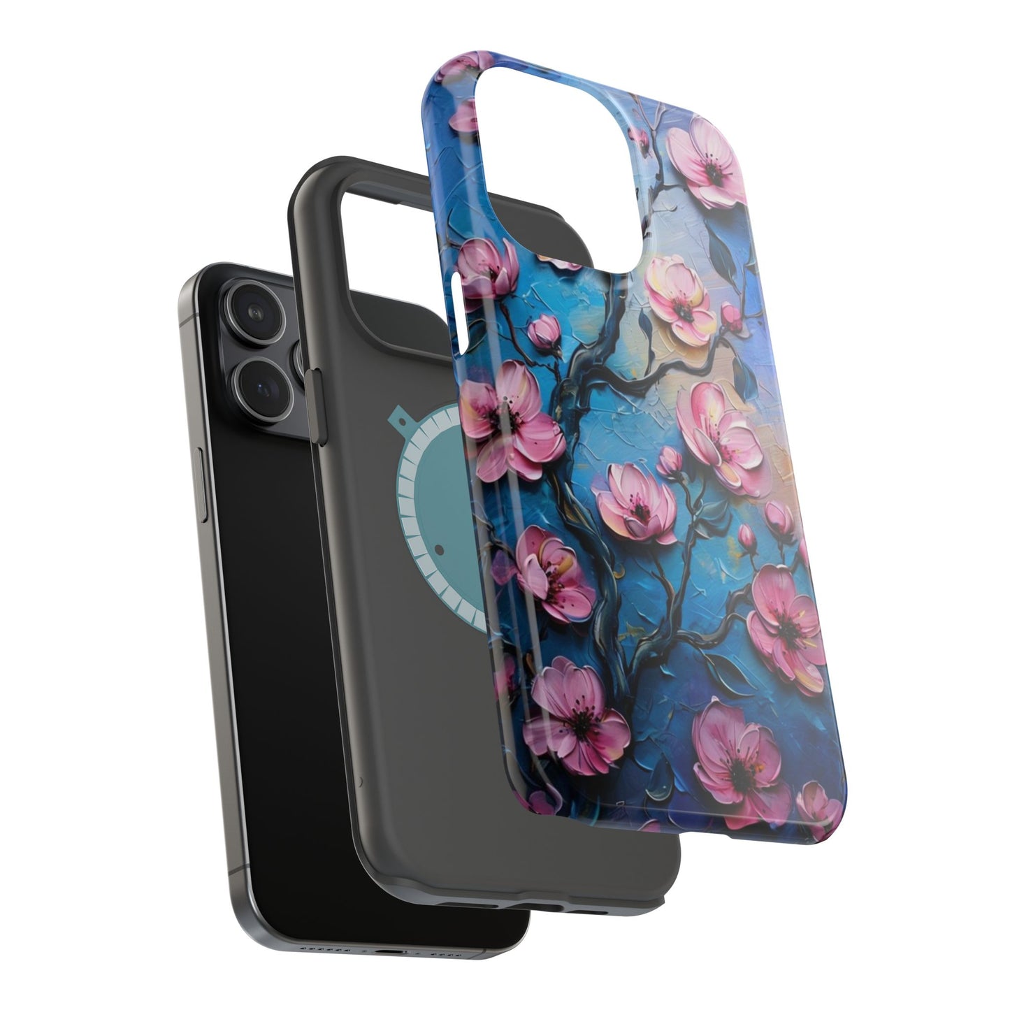 Floral Magnetic Tough Cases - Durable Phone Protection with Artistic Design, Phone Accessories, Gift for Her, Custom Cases,