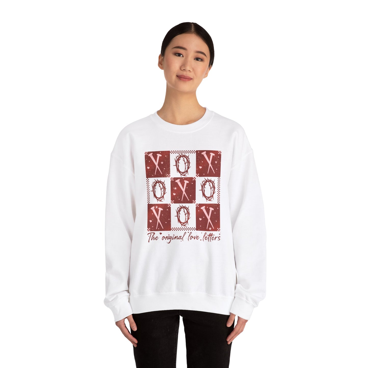 Romantic Crewneck Sweatshirt - 'The Original Love Letters' Design