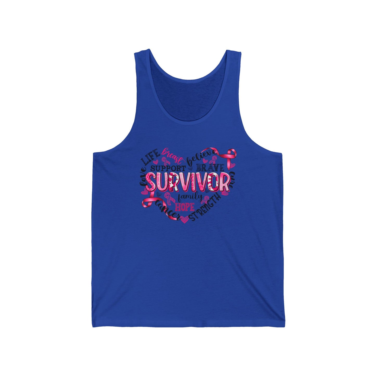 Survivor Support Unisex Jersey Tank | Strength & Hope Awareness