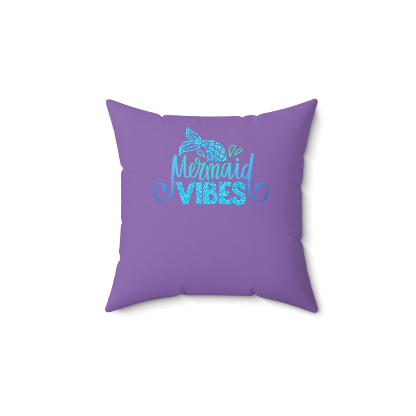 Whimsical Mermaid Vibes Pillow, Ocean Decor, Kids Room Accent, Nautical Themed Cushion, Underwater Fantasy Home Decor