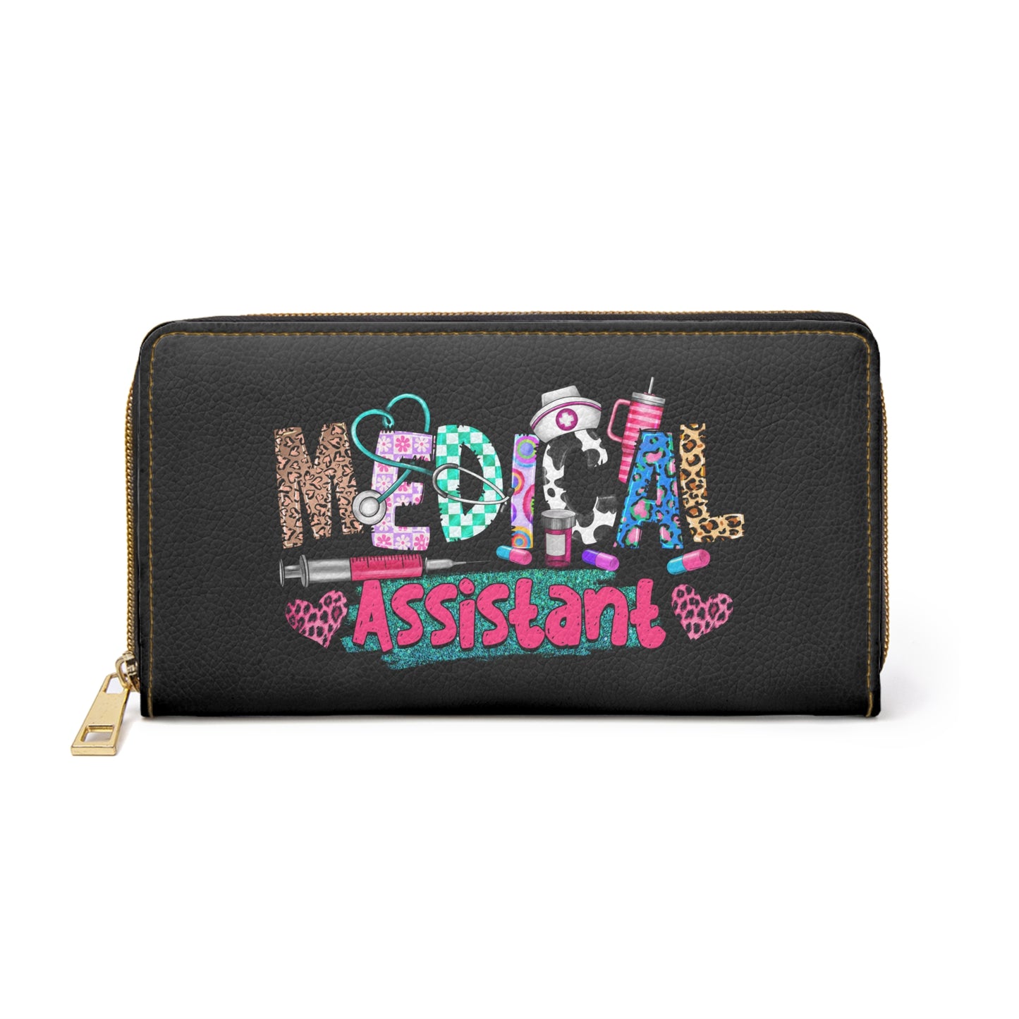 Medical Assistant Zipper Wallet - Stylish and Functional Accessory for Healthcare Professionals