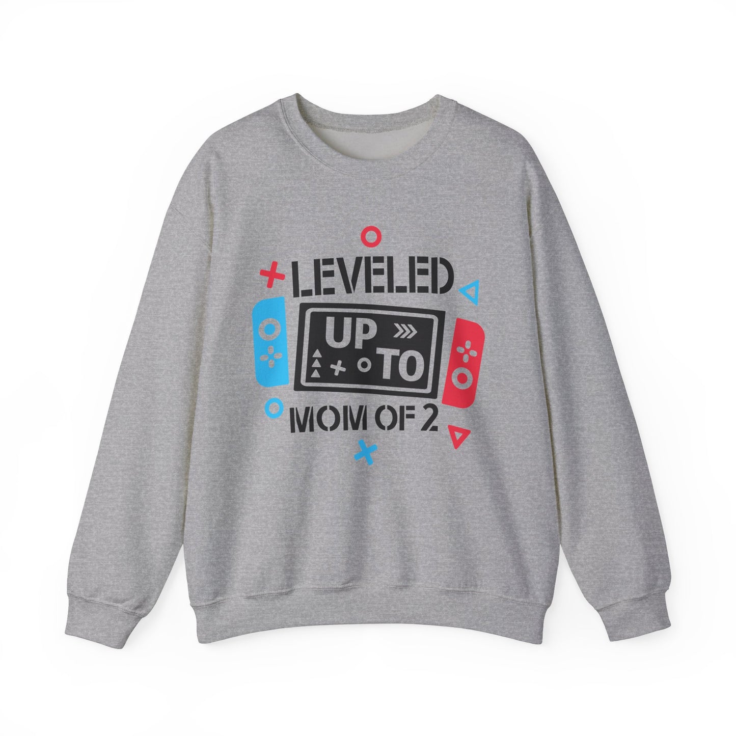 Gaming Level Up Sweatshirt - Unisex Heavy Blend™ Crewneck, Mom of 2