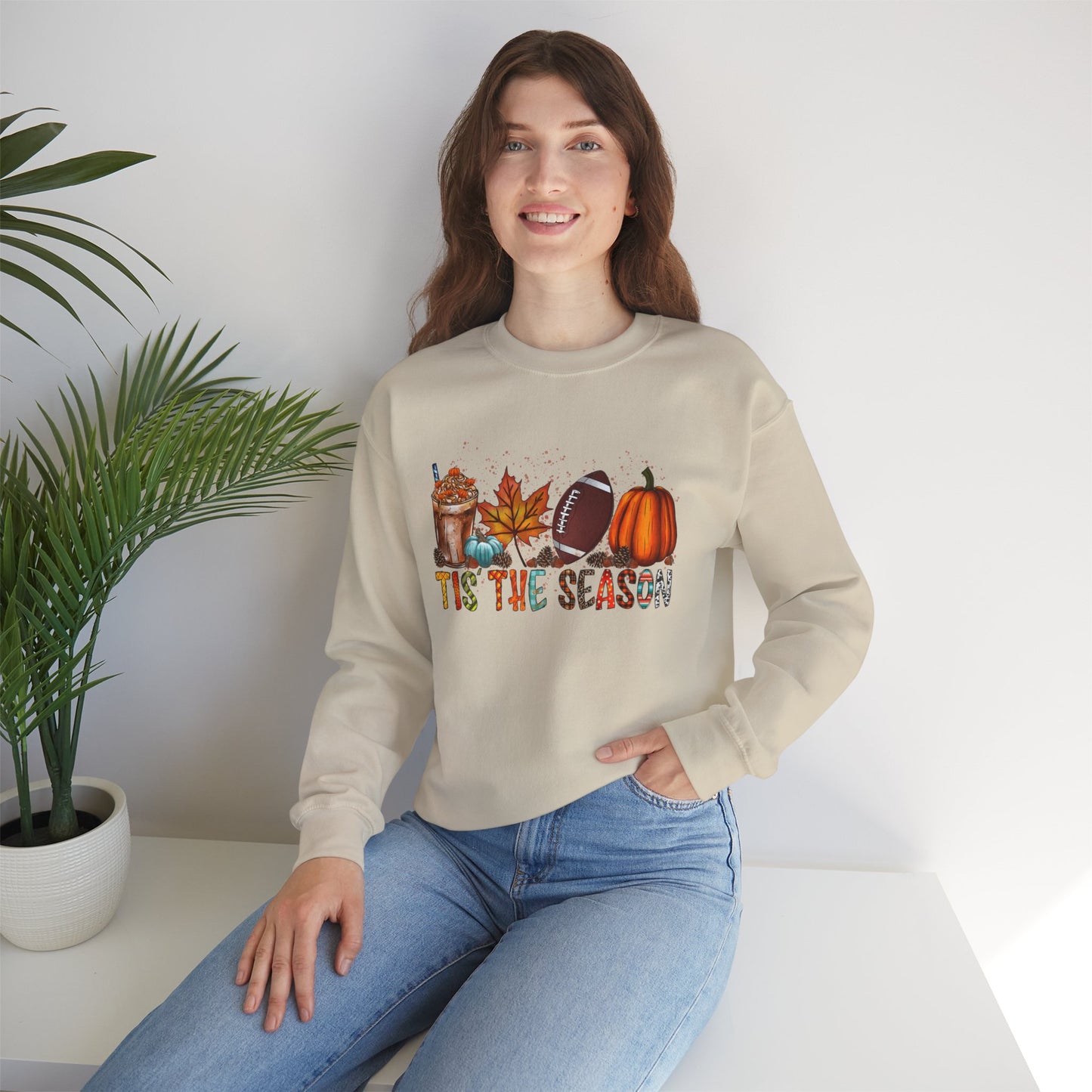 Tis the Season Crewneck Sweatshirt | Unisex Fall Sweatshirt for Cozy Days