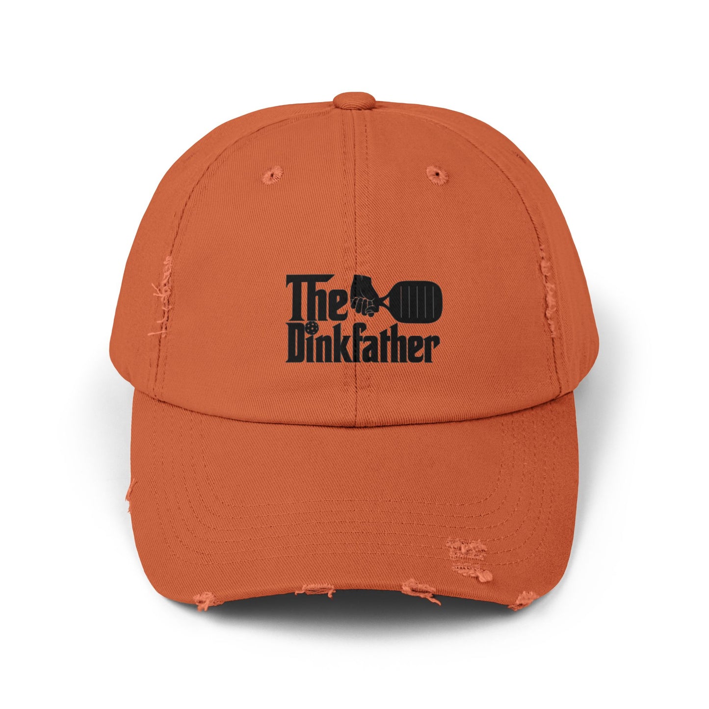 The Dinkfather Distressed Cap, Trendy Casual Hat, Gift for Dad, Birthday Present, Outdoor Accessory, Unisex Fashion