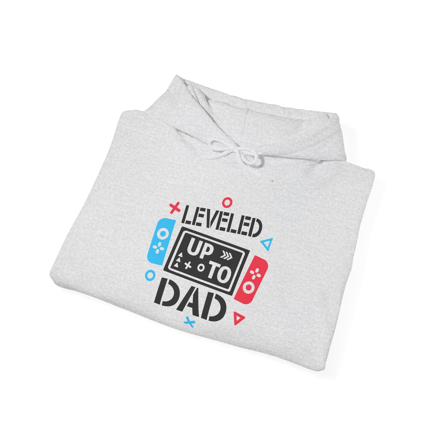 Leveled Up to Dad Unisex Hoodie - Gamer Gift for Fathers