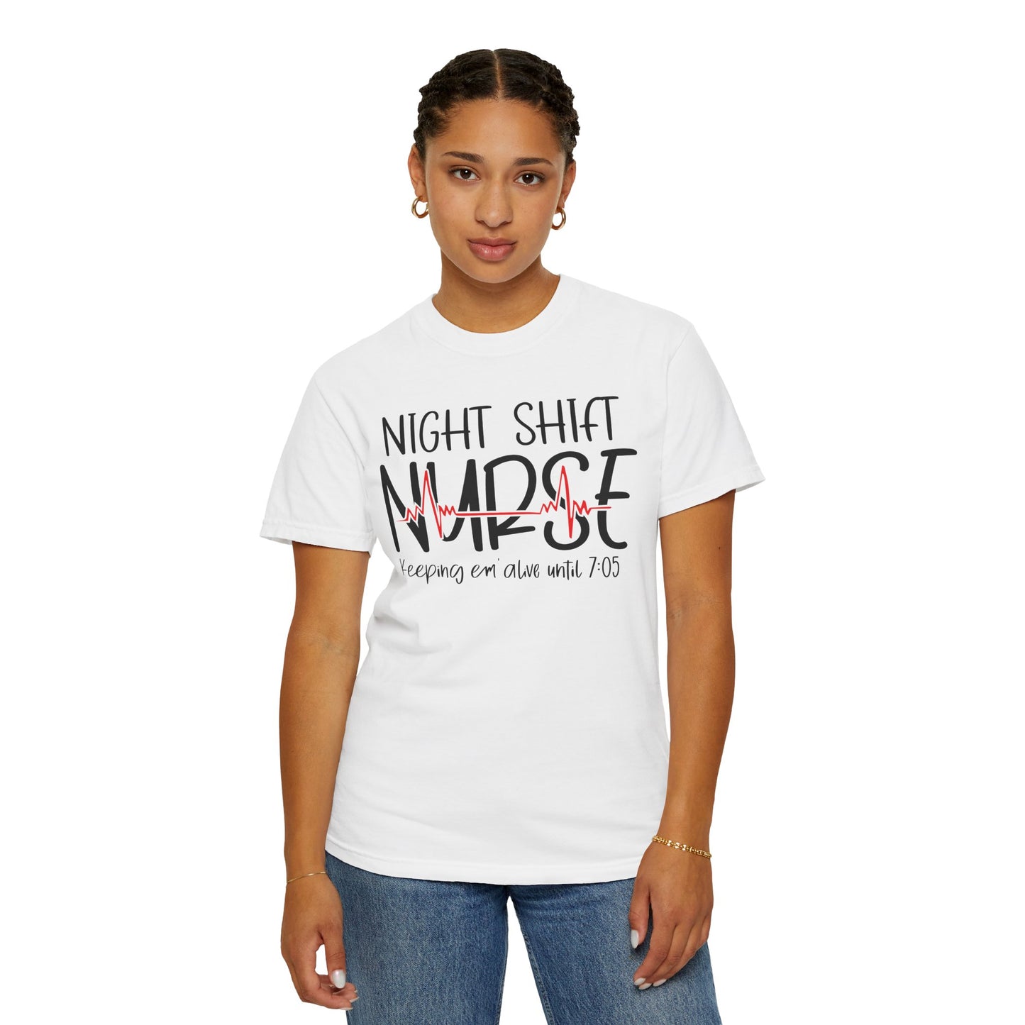 Nurse Night Shift Tee - Funny Gift for Nurses, Hospital Apparel, Shift Work Shirt, Healthcare Humor T-Shirt, Caregiver Gift