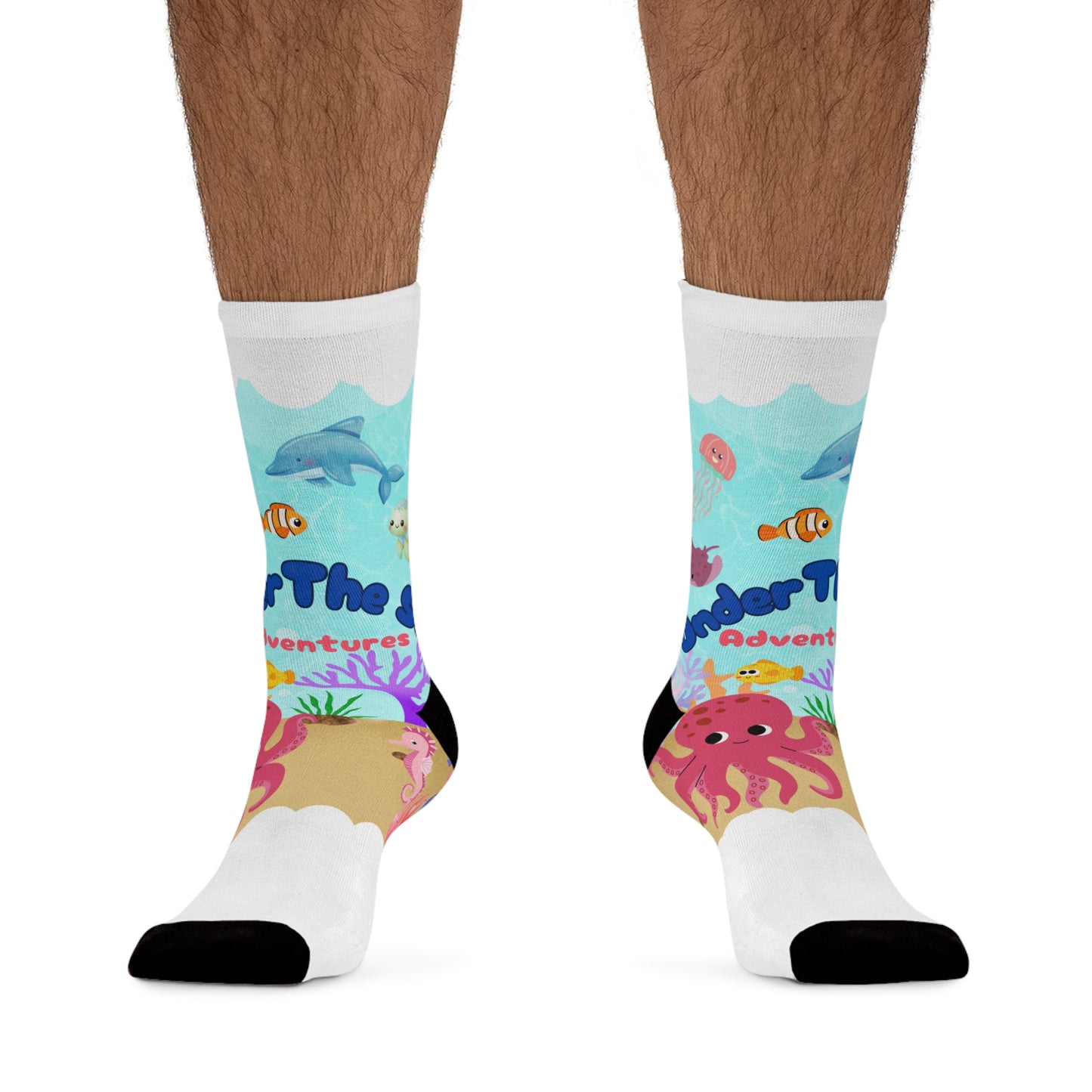 Kids Socks - Under the Sea Adventure Recycled Poly, Eco-Friendly Fun