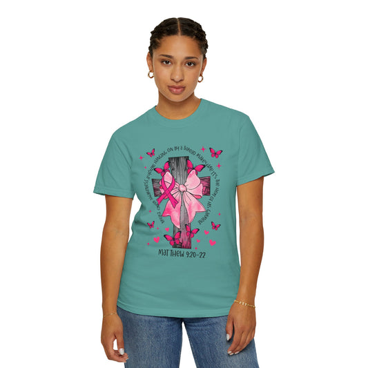 Butterfly and Ribbon Inspirational T-Shirt