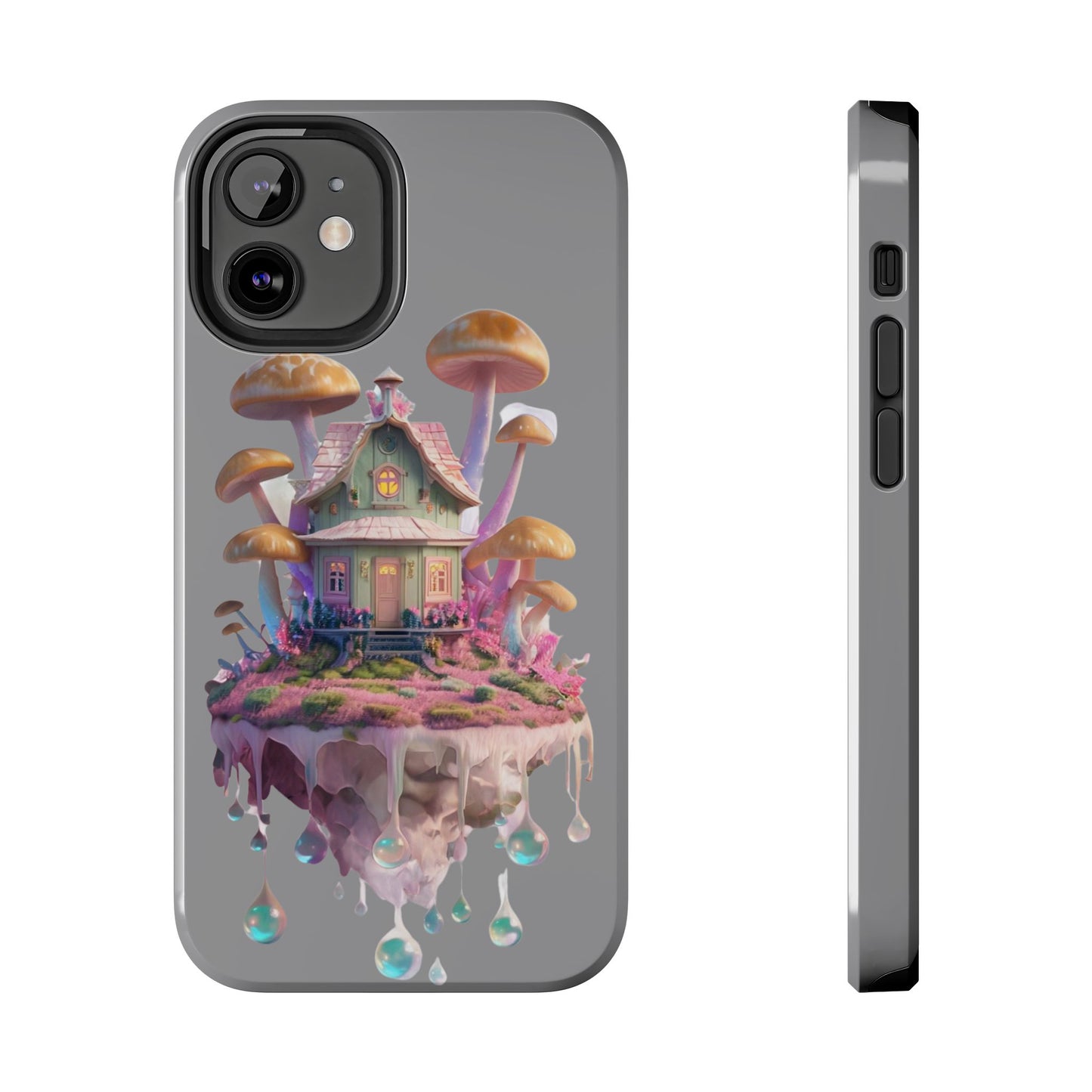 Whimsical Mushroom House Phone Case - Cute Fantasy Cover, Unique Gift, Magical Decor, Eco-Friendly Accessories, Tough Phone Cases