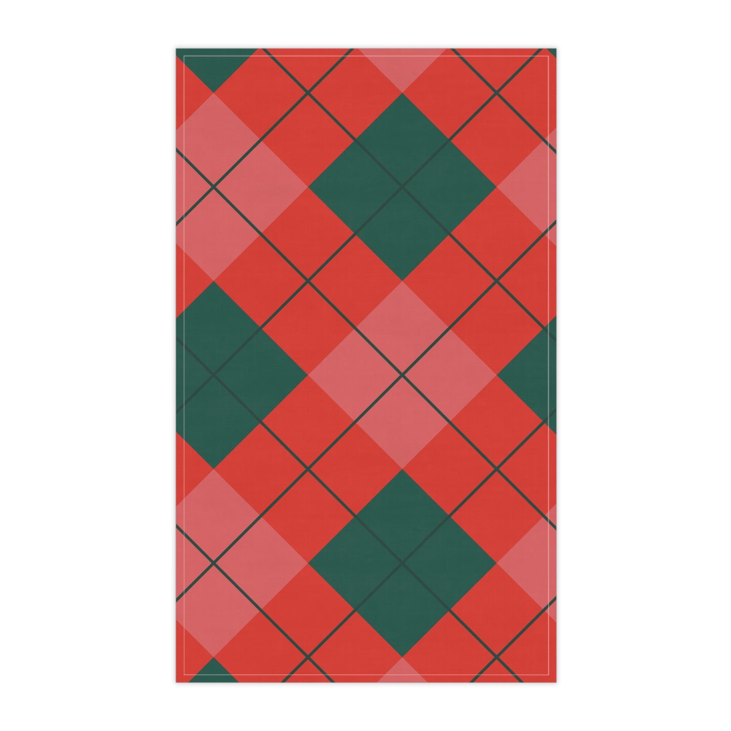 Festive Plaid Tea Towels, Holiday Kitchen Decor, Christmas Gifts, Checkered Cotton Kitchen Towels, Rustic Home Essentials