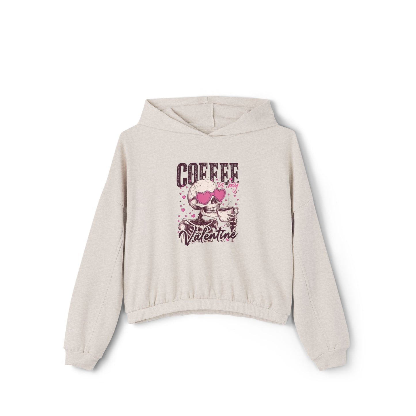 Valentine's Coffee Cinched Hoodie for Women