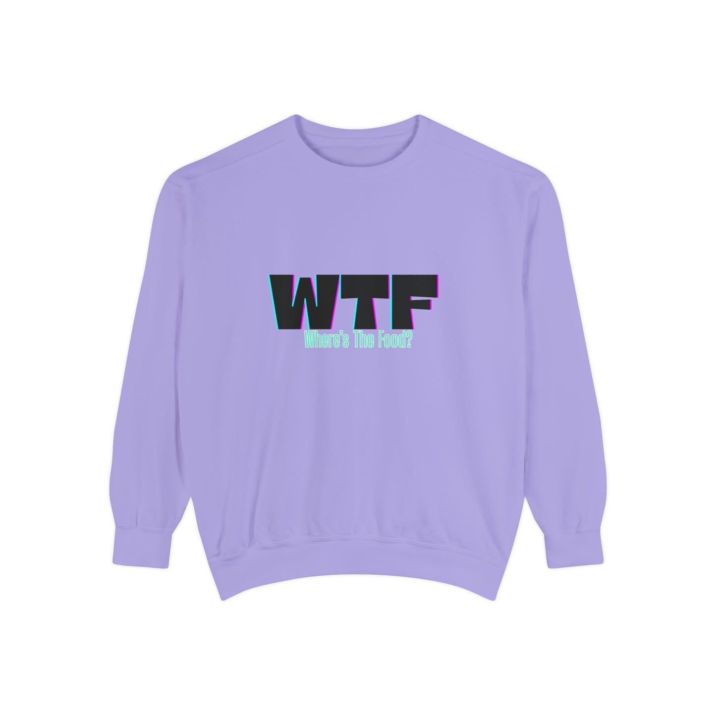 WTF Food Sweatshirt | Funny Gift for Food Lovers, Unisex Comfortable Crewneck, Foodie Apparel, Casual Wear, Unique Humor, Comfortable