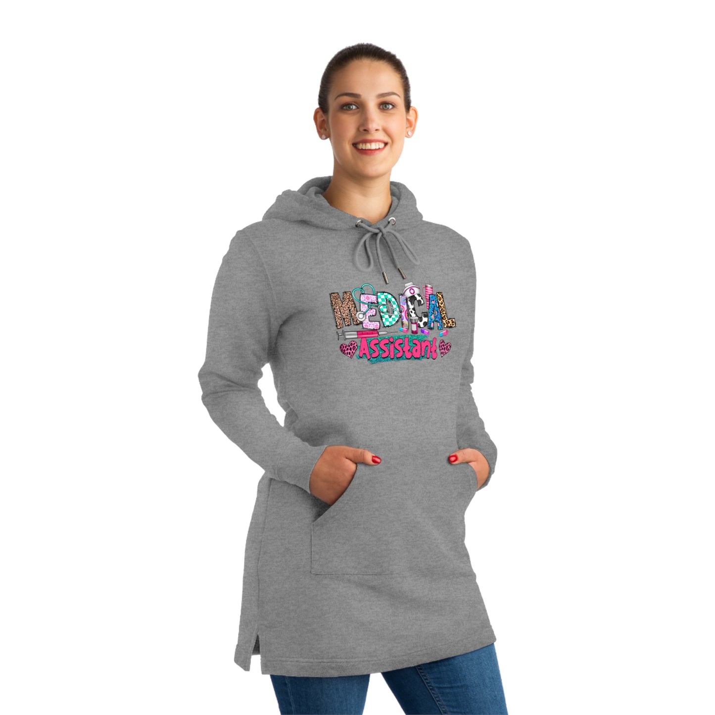 Medical Assistant Hoodie Dress – Comfortable & Stylish for Healthcare Professionals