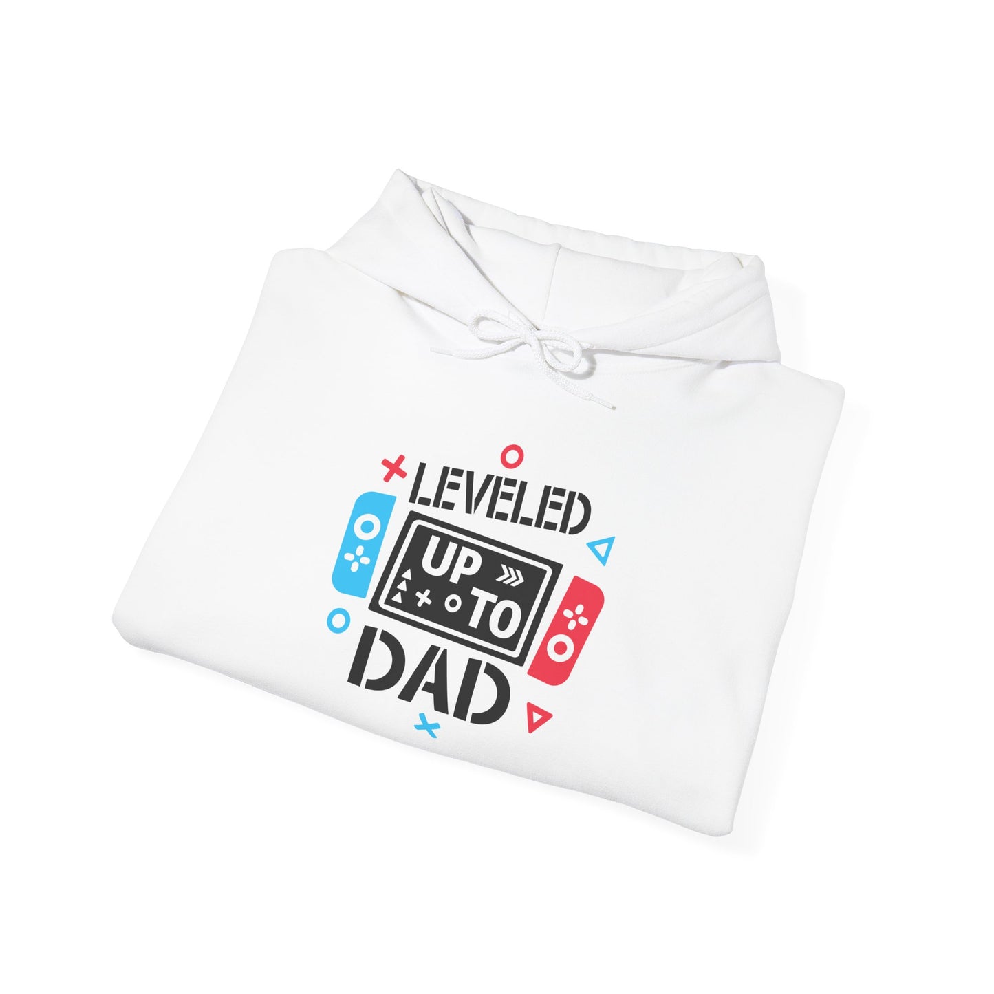 Leveled Up to Dad Unisex Hoodie - Gamer Gift for Fathers