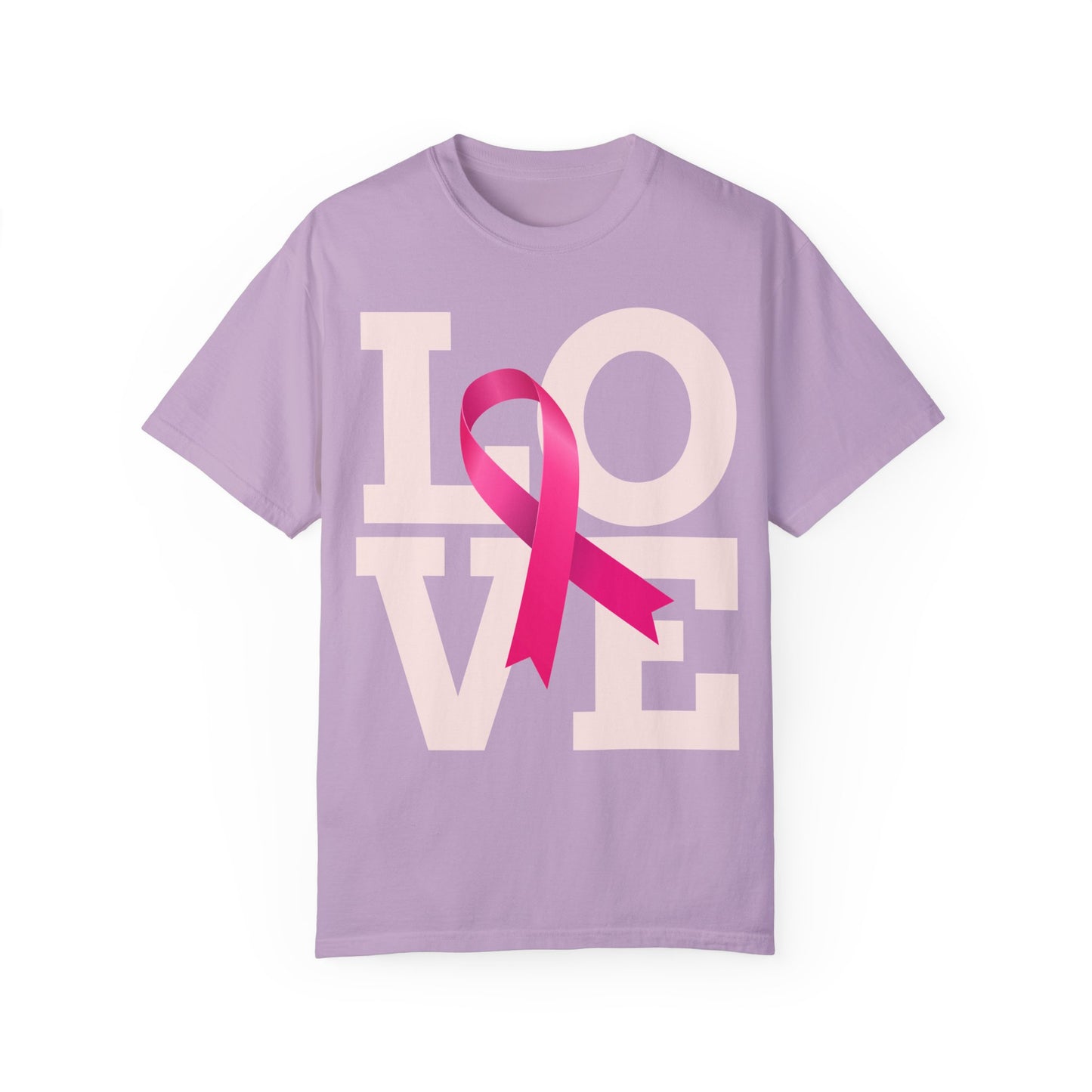 Love Ribbon Unisex T-Shirt - Support Breast Cancer Awareness