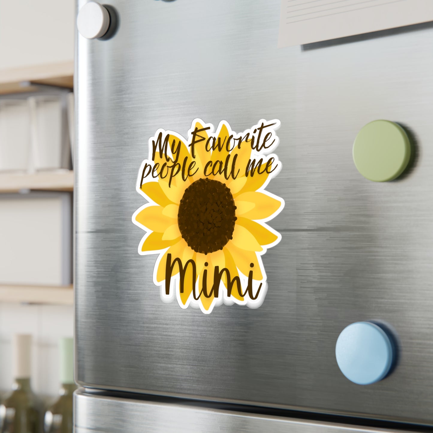 My Favorite People Call Me Mimi Vinyl Decal - Flower Design for Home Decor and Gifts