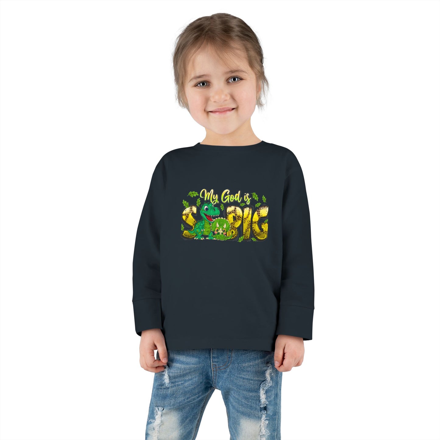 Dinosaur Toddler Tee, Boys Girls Shirt, Cute Kids Fashion, Birthday Gift, Playwear, Long Sleeve Top