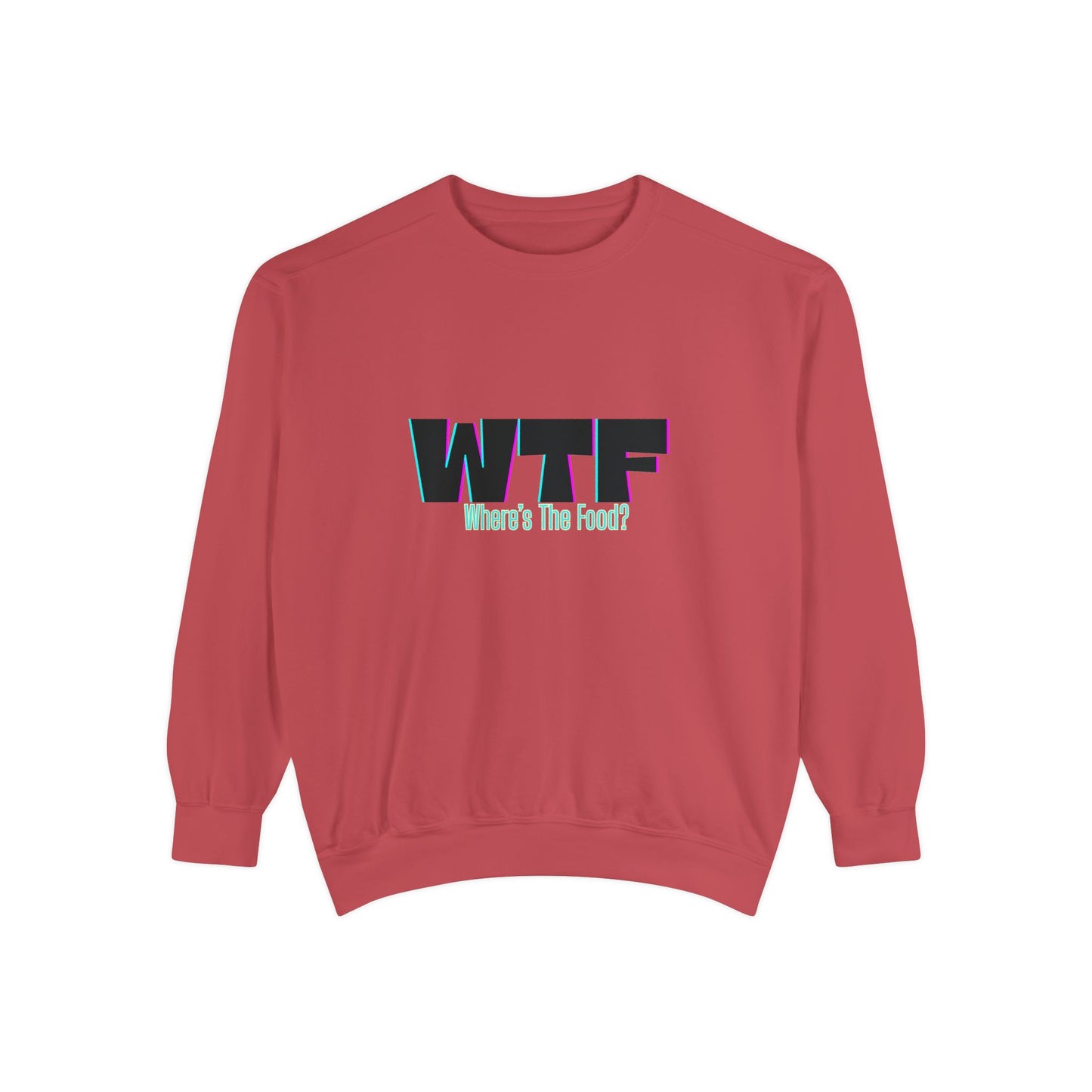 WTF Food Sweatshirt | Funny Gift for Food Lovers, Unisex Comfortable Crewneck, Foodie Apparel, Casual Wear, Unique Humor, Comfortable