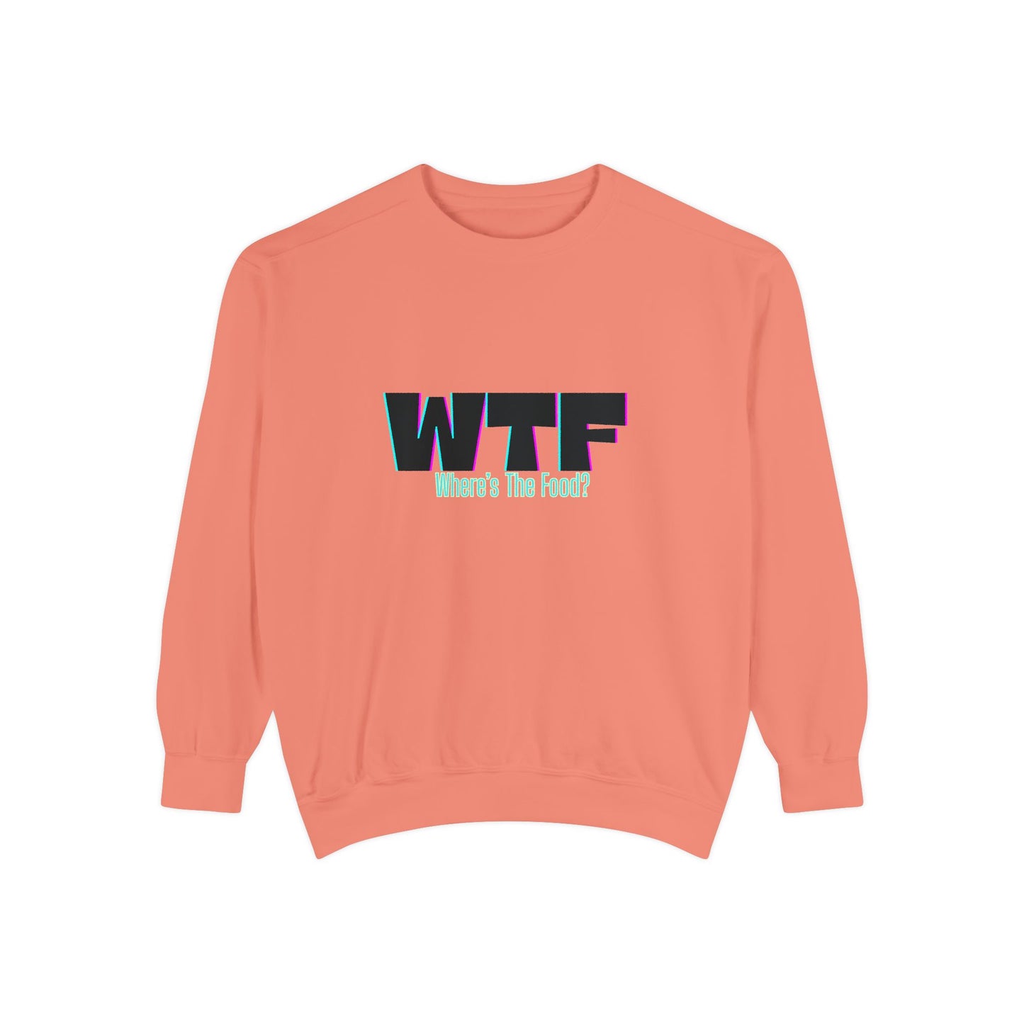 WTF Food Sweatshirt | Funny Gift for Food Lovers, Unisex Comfortable Crewneck, Foodie Apparel, Casual Wear, Unique Humor, Comfortable