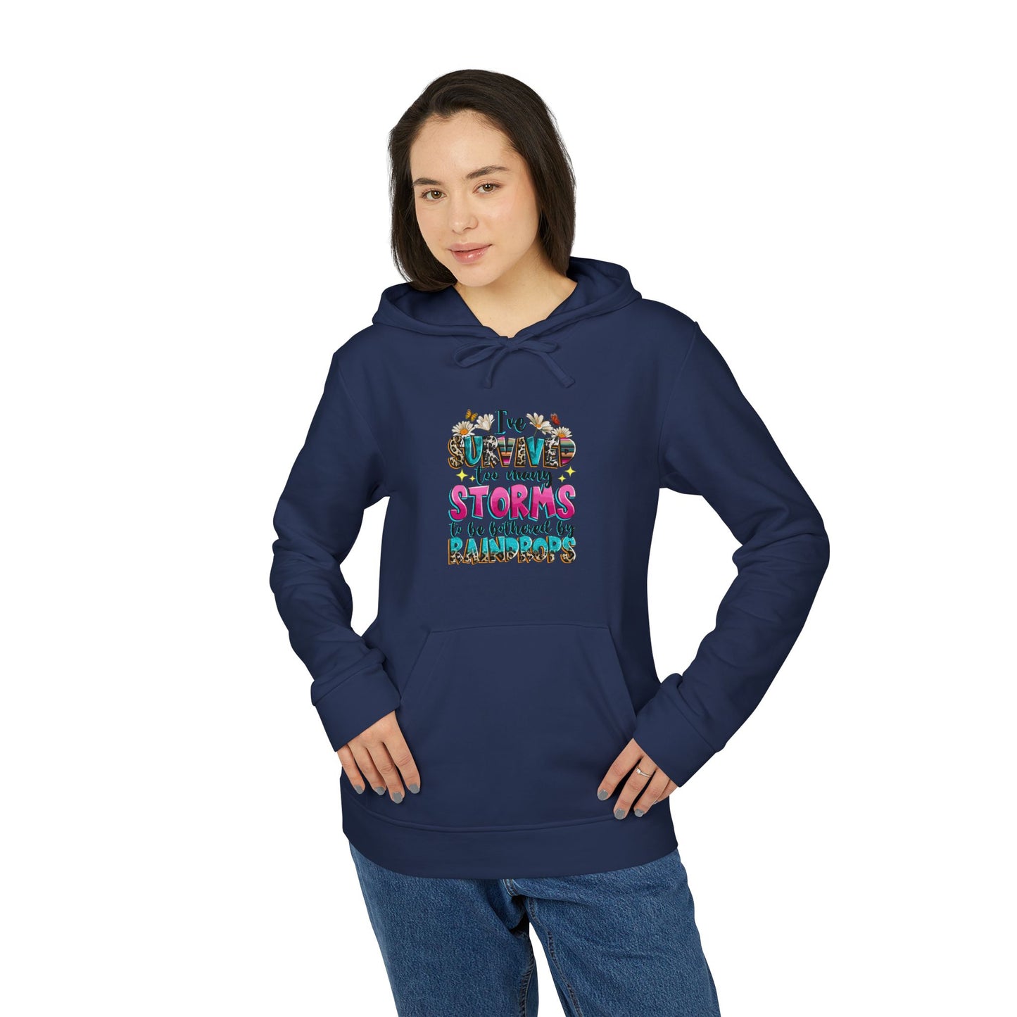 Colorful Inspirational Fleece Hoodie, Cozy Wear, Unisex Casual Sweatshirt, Gift for Friends, Motivational Clothing