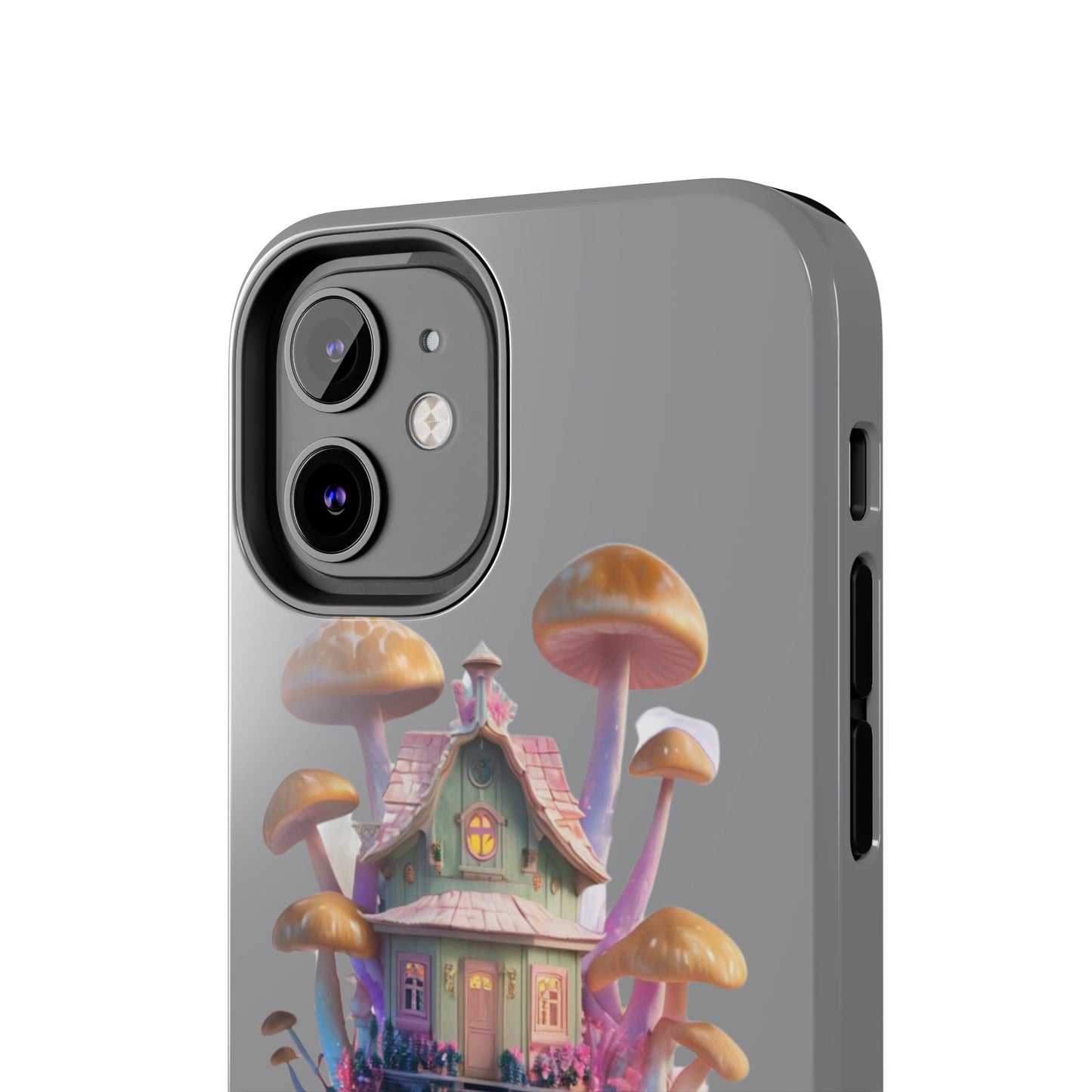 Whimsical Mushroom House Phone Case - Cute Fantasy Cover, Unique Gift, Magical Decor, Eco-Friendly Accessories, Tough Phone Cases