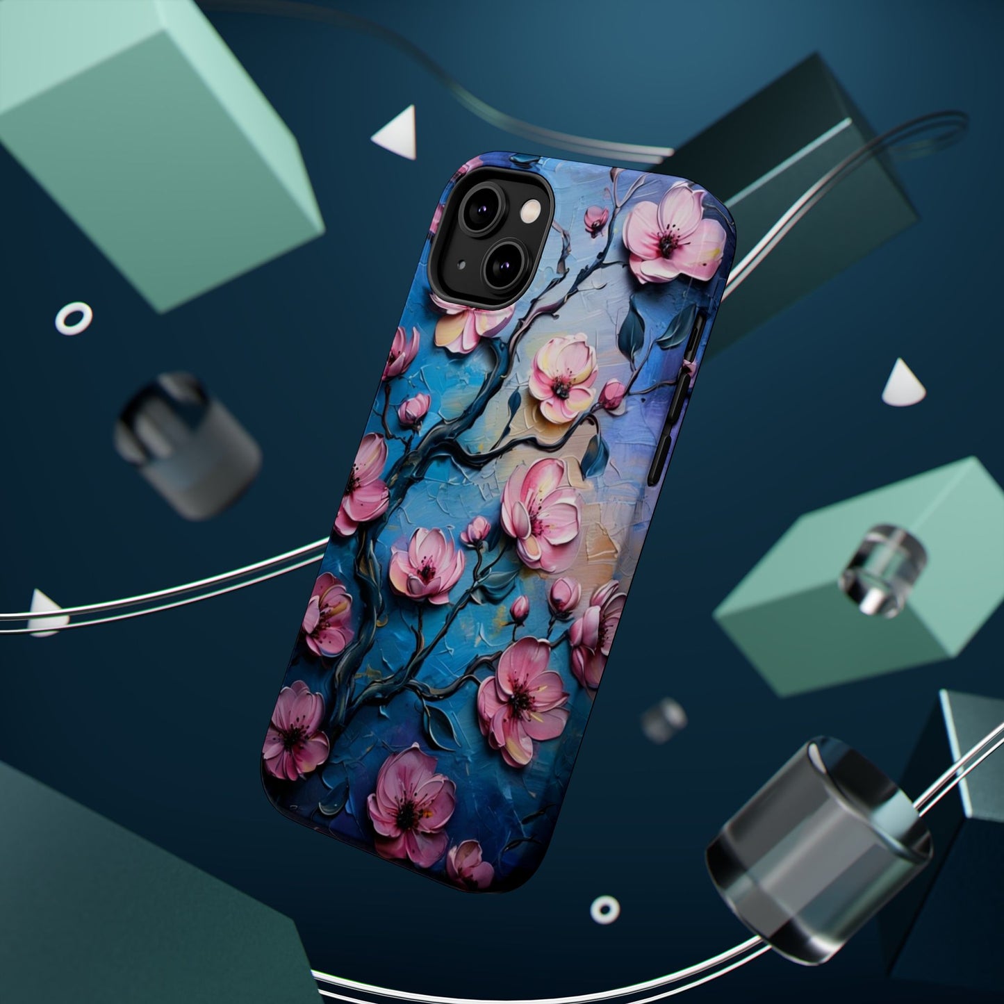 Floral Magnetic Tough Cases - Durable Phone Protection with Artistic Design, Phone Accessories, Gift for Her, Custom Cases,