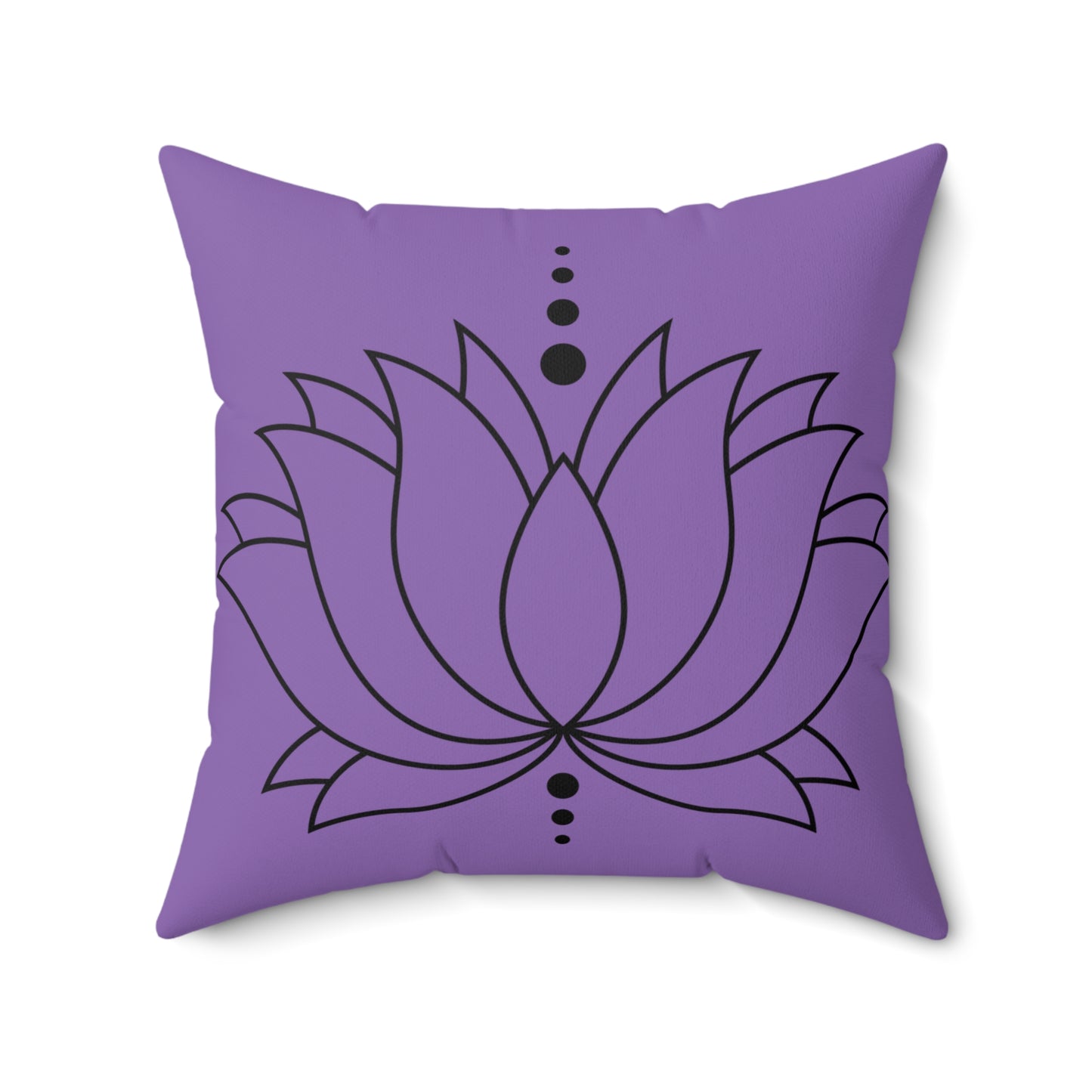 Purple Lotus 'Just Breathe' Pillow, Meditation Decor, Yoga Gift, Home Accent, Couch Cushion