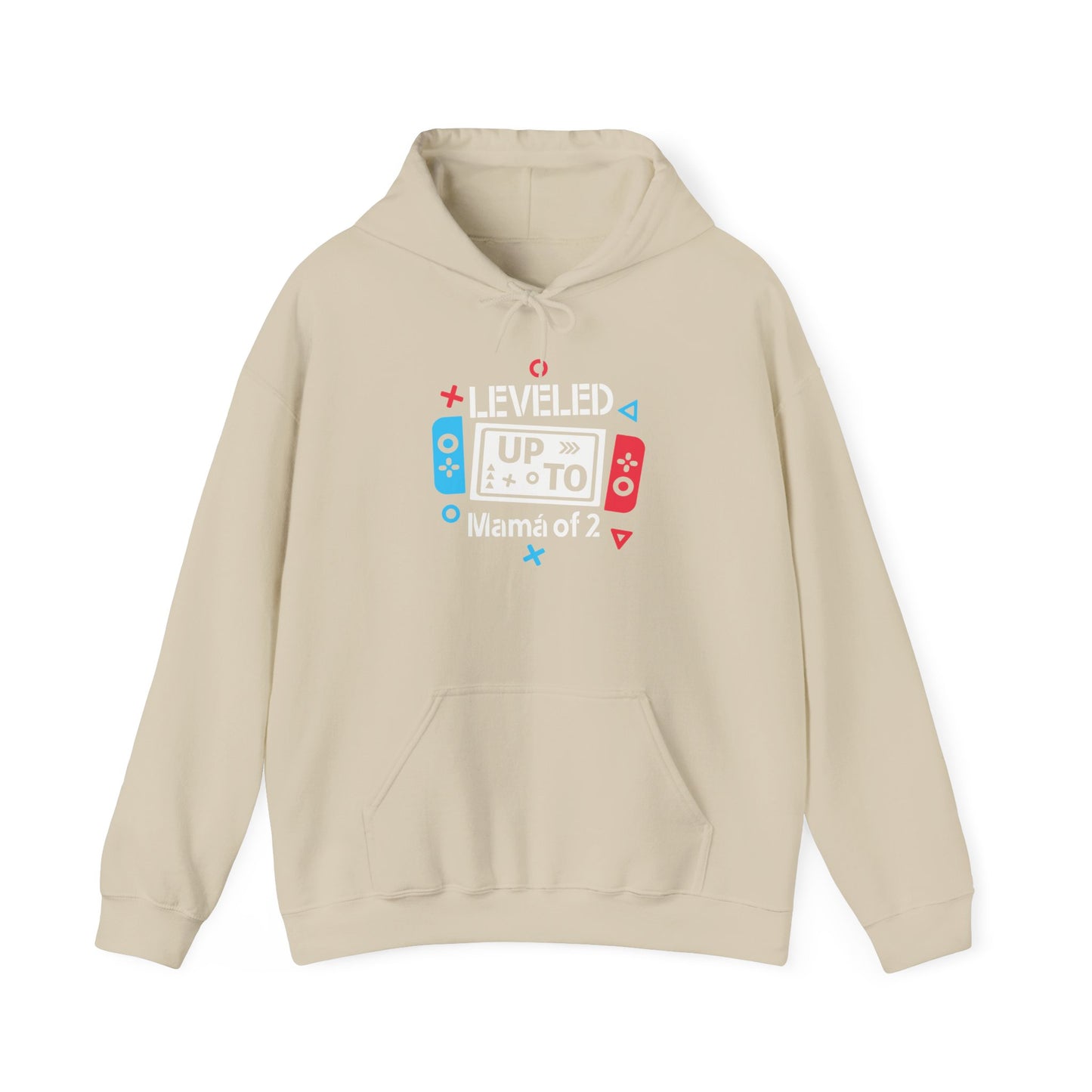 Level Up Mama of 2 Unisex Hooded Sweatshirt - Gamer Mom Gift