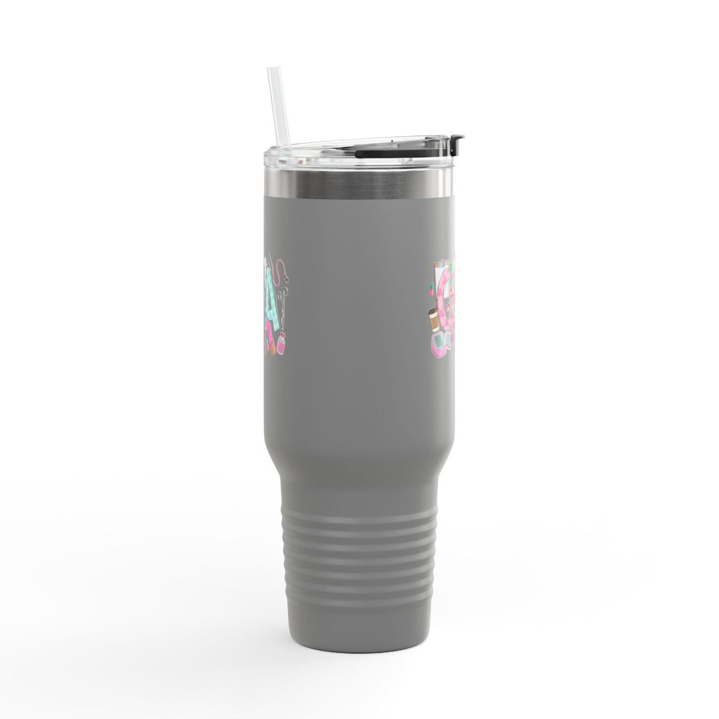 Travel Mug, 40oz 'Glam Life' Design for Medical Professionals, CNA Life