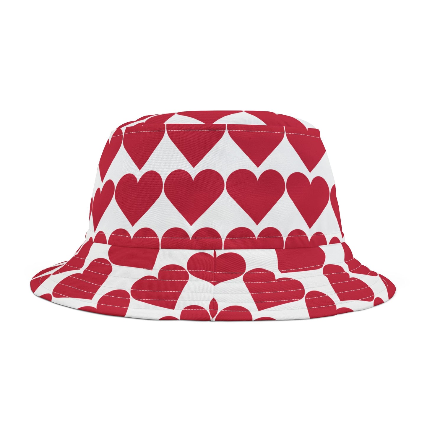 Love Heart Bucket Hat, Valentines Gift, Summer Hat, Festival Accessory, Cute Sun Protection, Casual Style