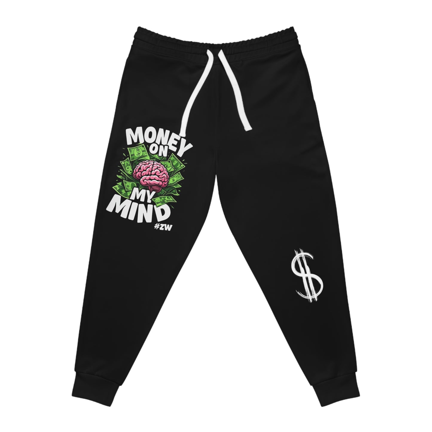 Money Lover Athletic Joggers, Street Wear, Custom Design, Jogging Pants, Workout Sweatpants, Fashion Apparel