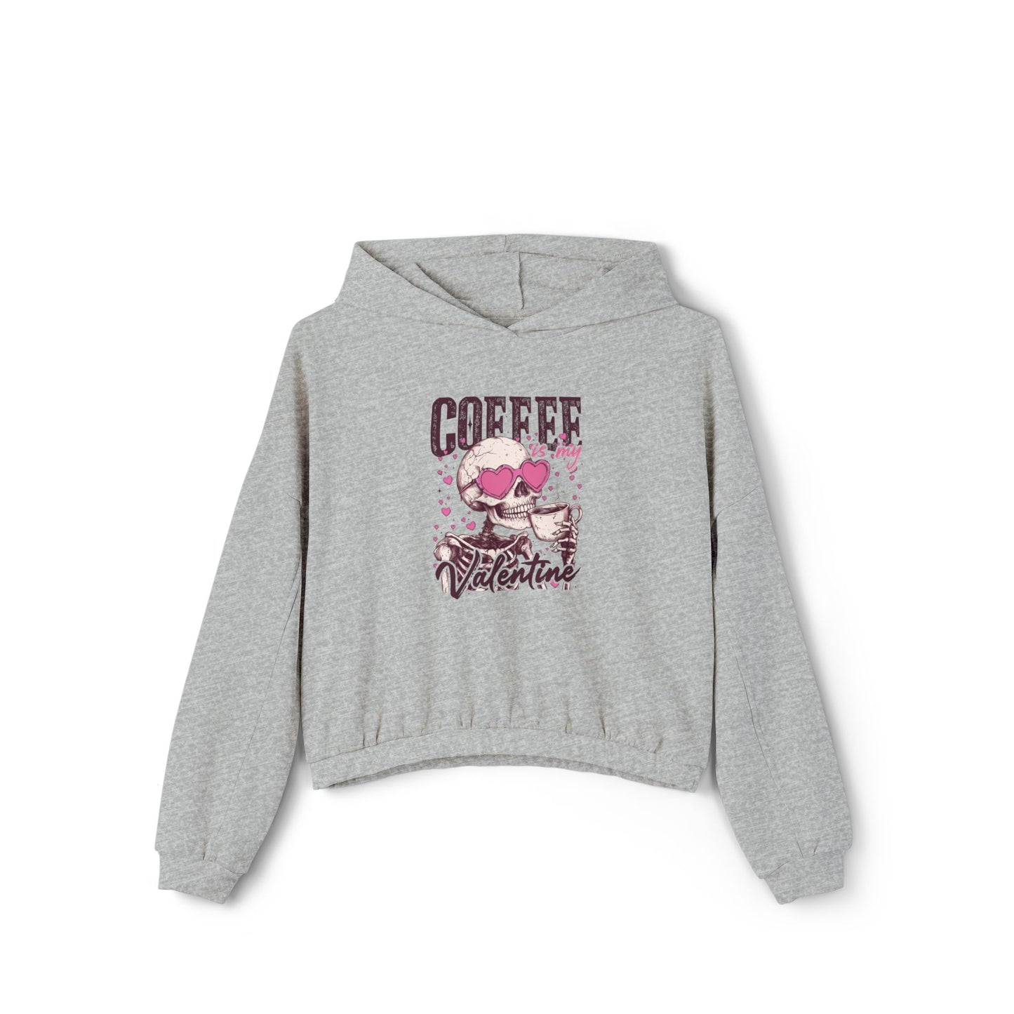 Valentine's Coffee Cinched Hoodie for Women