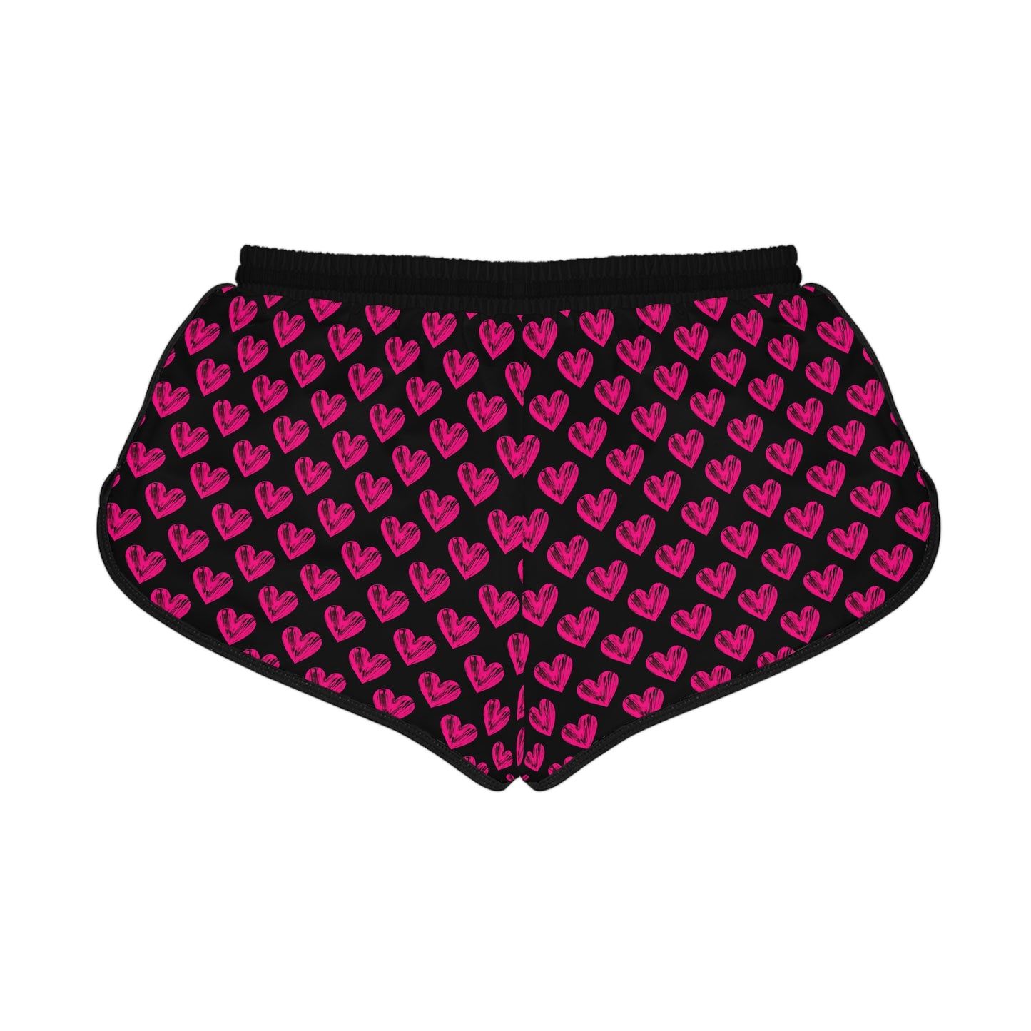 Heart Print Relaxed Shorts for Women - Cute and Comfy Lounge Wear