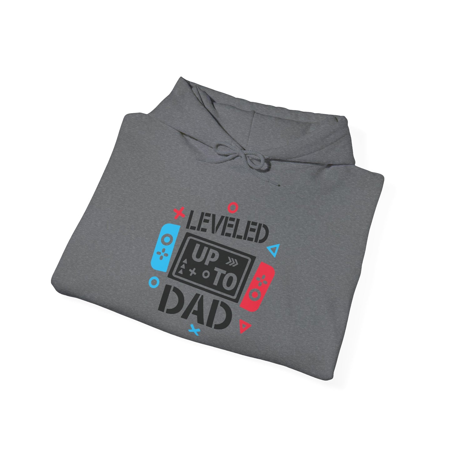 Leveled Up to Dad Unisex Hoodie - Gamer Gift for Fathers