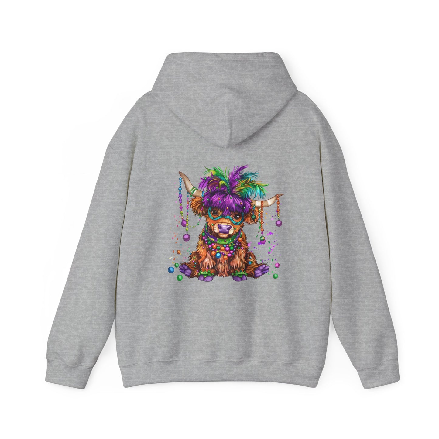 Colorful Celebration Cute Cow Hoodie, Fun Pet Hoodie, Unisex Sweatshirt for Cow Lovers, Perfect for Birthdays, Parties, and Everyday Wear,