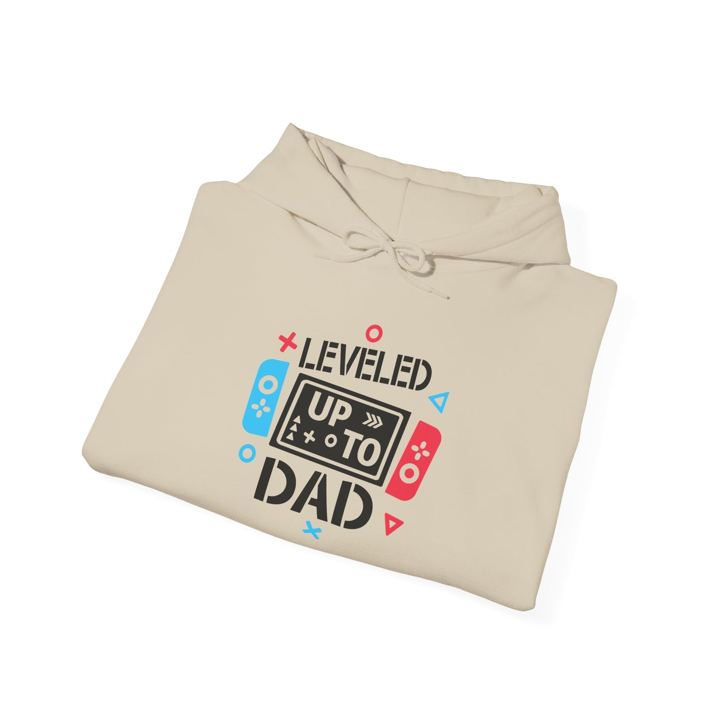 Leveled Up to Dad Unisex Hoodie - Gamer Gift for Fathers