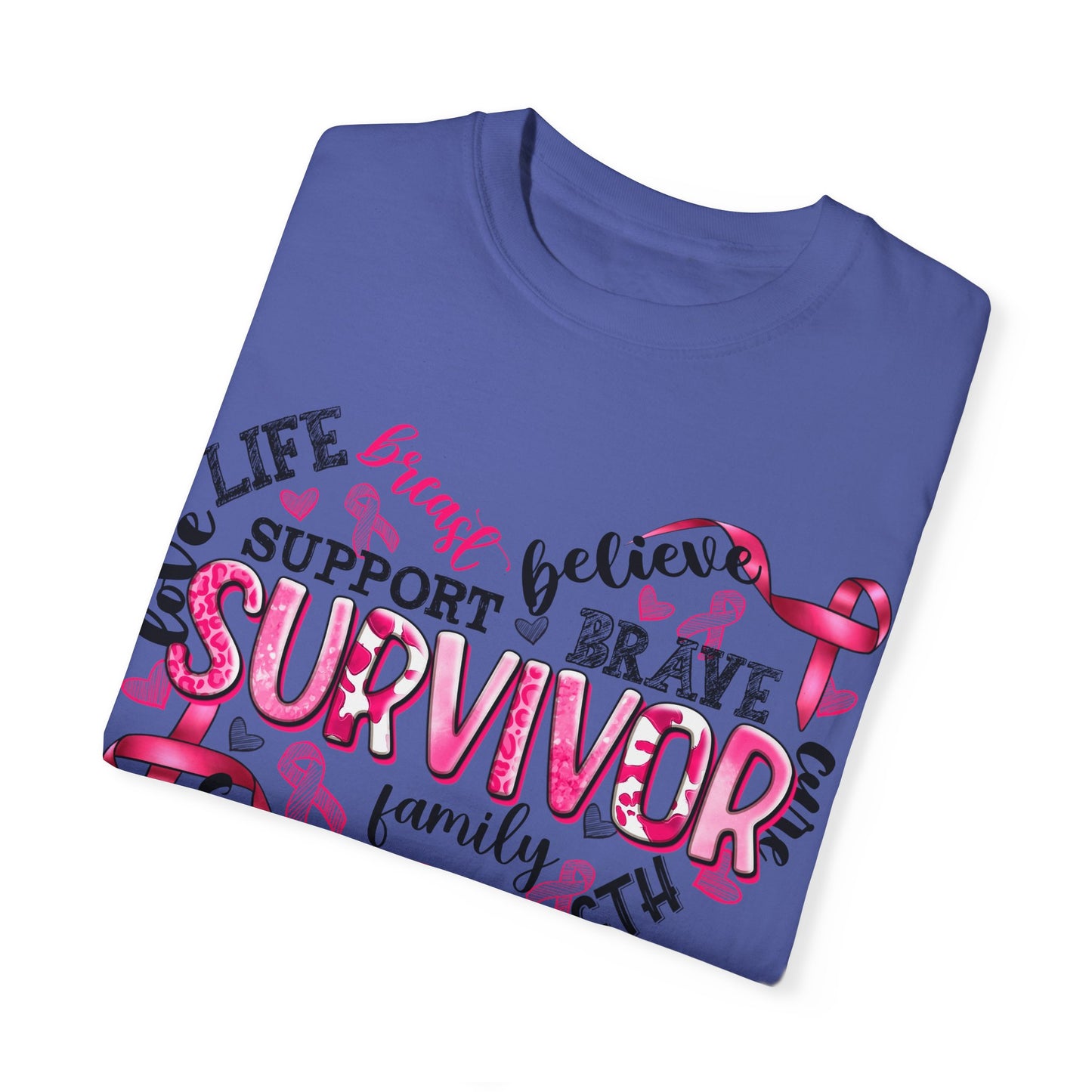 Breast Cancer Survivor Unisex T-Shirt - Hope, Strength & Support